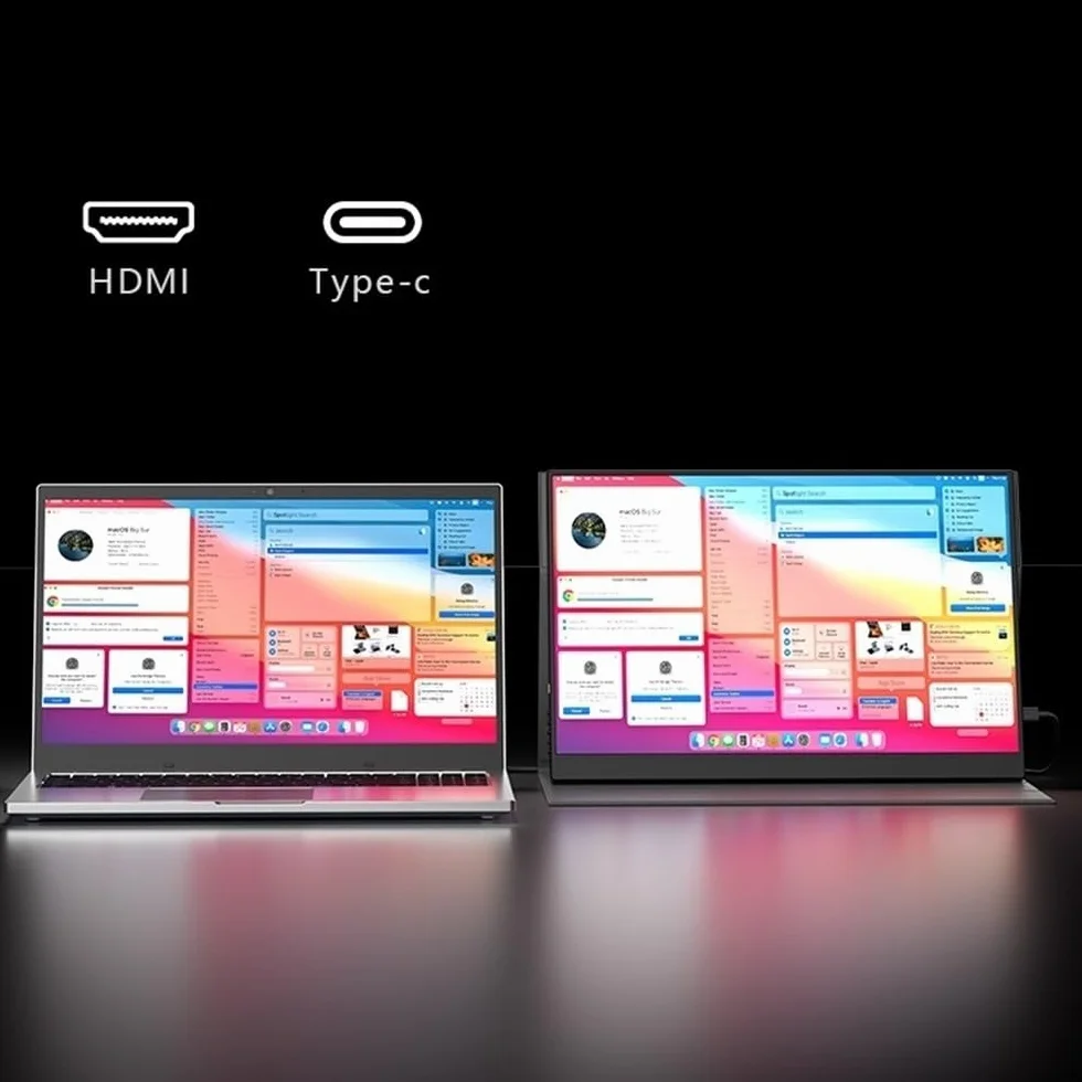 Przenośny ekran do laptopa 4K HD 17,3-calowy ekran zewnętrzny IPS o jasności 500 nitów do telefonów komórkowych, laptopów i konsol gier Przenośny monitor