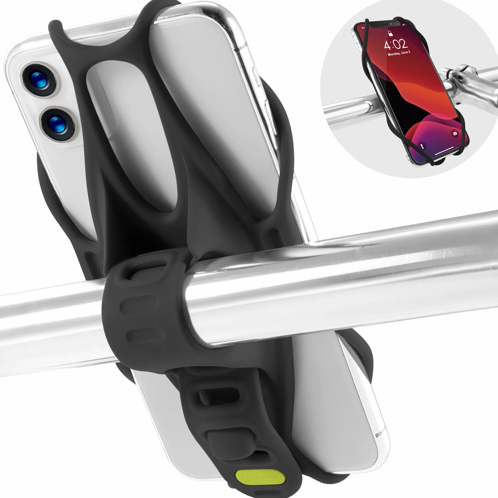 Bone Uchwyt na Telefon Velo Bike Tie 3 Port Phone Velo Czarny