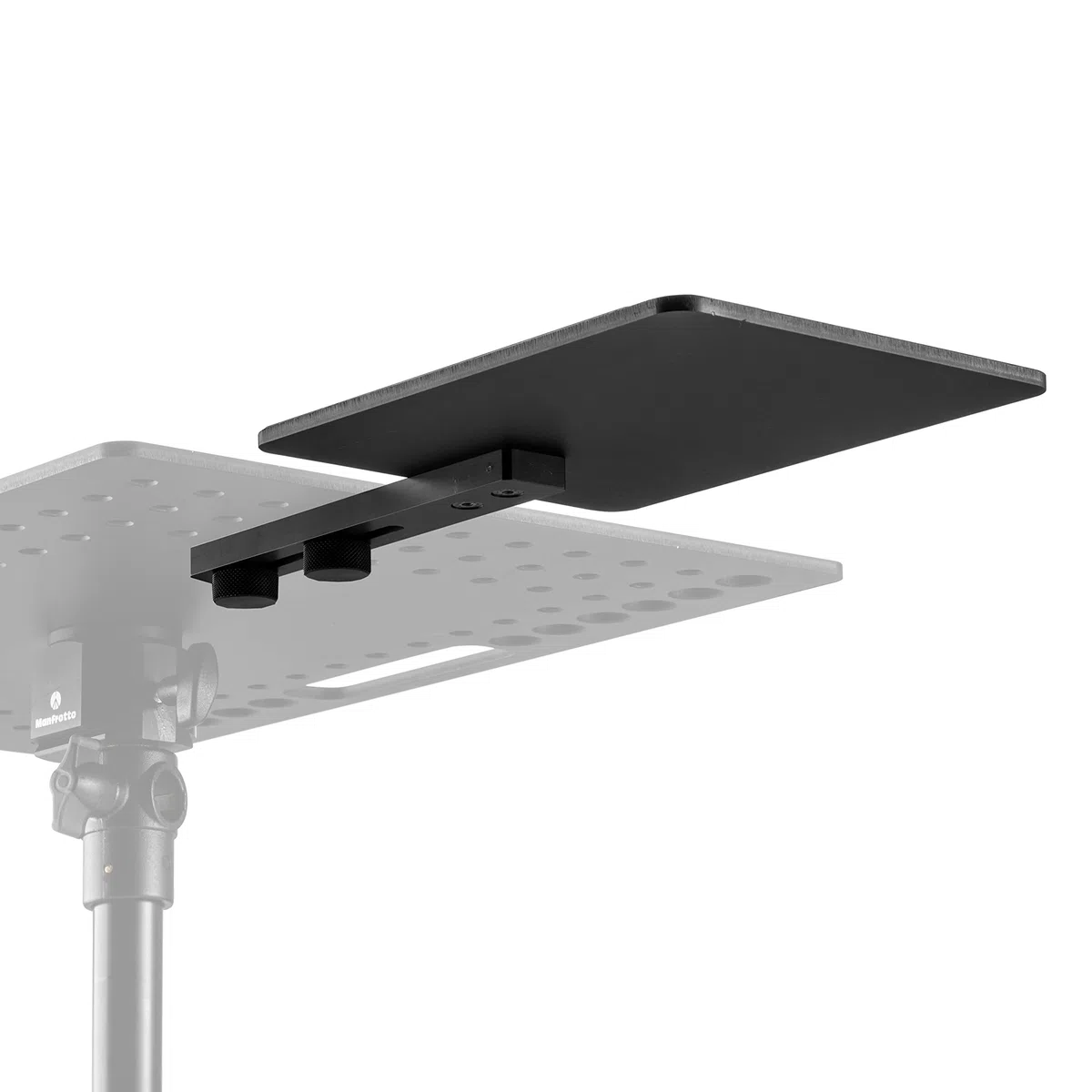 Manfrotto TetherGear MLTSA2001B podkładka pod mysz, akcesoria do uchwytu PC, zewnętrzna podkładka pod mysz do lekkiego aluminiowego uchwytu na laptopa, konfiguracja lewa lub prawostronna, 32 cm x 15