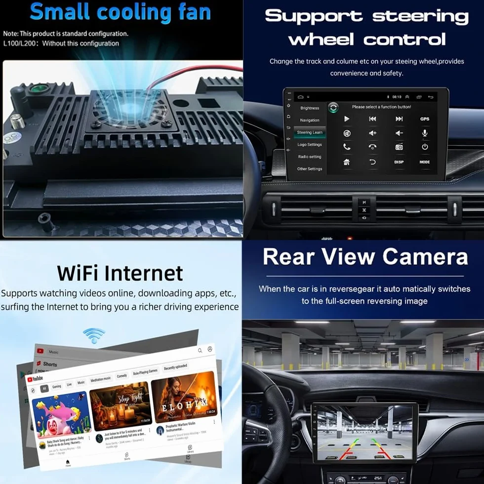 10-calowy samochodowy system stereo z ekranem dotykowym i systemem Android 15 do Hondy Fit Jazz 2008-2013 z nawigacją BT FM DSP RDS GPS, sterowaniem z kierownicy, kamerą cofania HD z ekranem