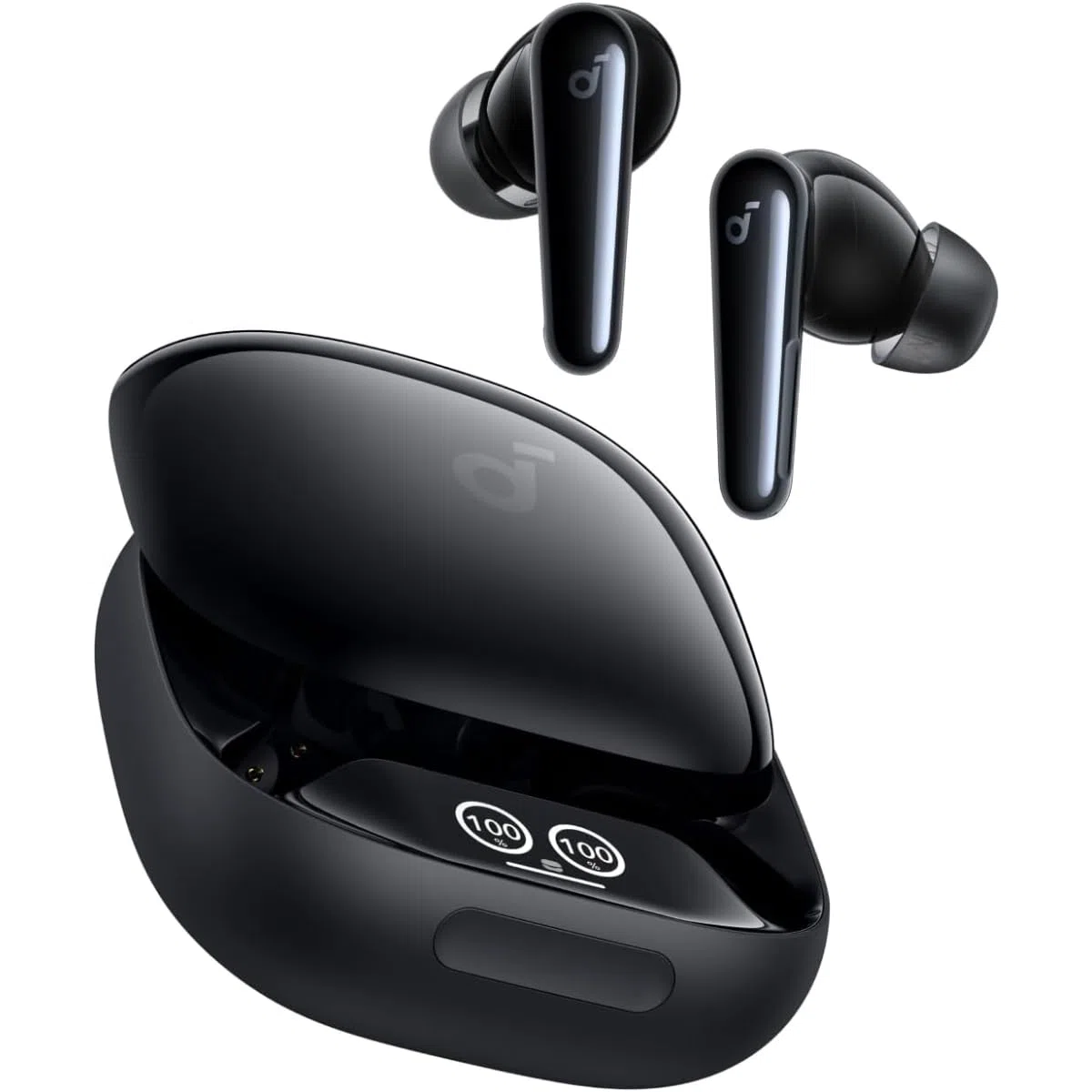 soundcore Liberty 4 Pro firmy Anker(odnowiona), bezprzewodowe słuchawki z redukcją szumów, 7 czujników i adaptacyjna redukcja szumów w czasie rzeczywistym, 2x szybsze ładowanie, muzyka Hi-Fi