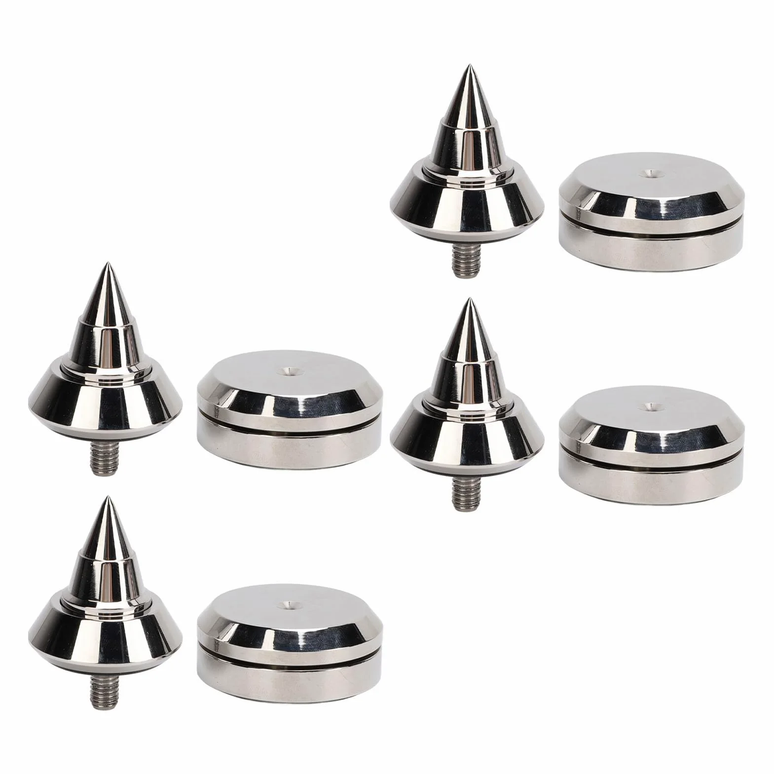 4 stopki amortyzujące ze stopu aluminium M8 z regulacją wysokości do wzmacniacza odtwarzacza CD DVD do sprzętu audio