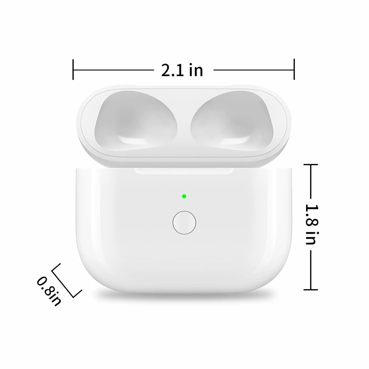 Etui Ładujące do Wkładek Dousznych IOS 3rd Gen, Bezprzewodowe i Przewodowe Ładowanie