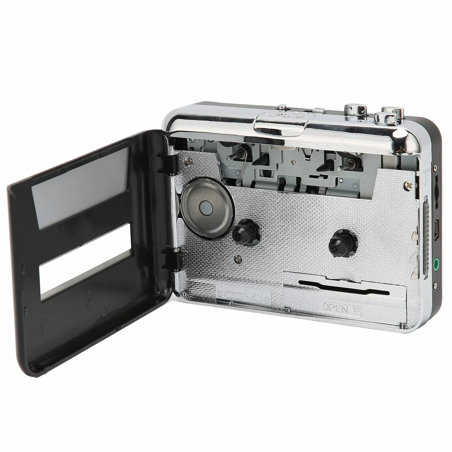Przenośny Odtwarzacz Kasetowy, Przenośny Odtwarzacz Kasetowy USB, Muzyka MP3 Audio, Kompatybilny z Laptopem