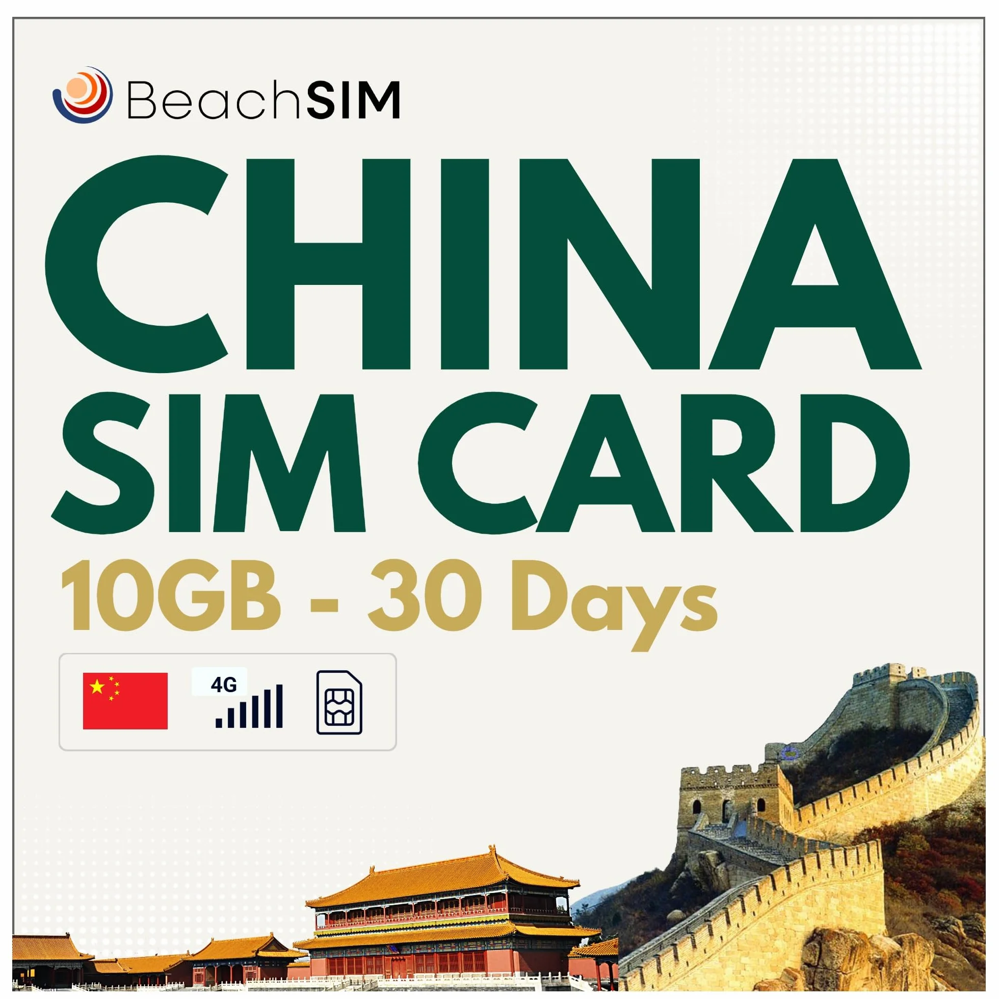Karta SIM China 10 GB na 30 dni. Nieograniczony dostęp do internetu dla Google i WhatsApp; bez VPN. Sieć 4G/5G. Tylko do transmisji danych. Działa na urządzeniach z systemem iOS i Android.