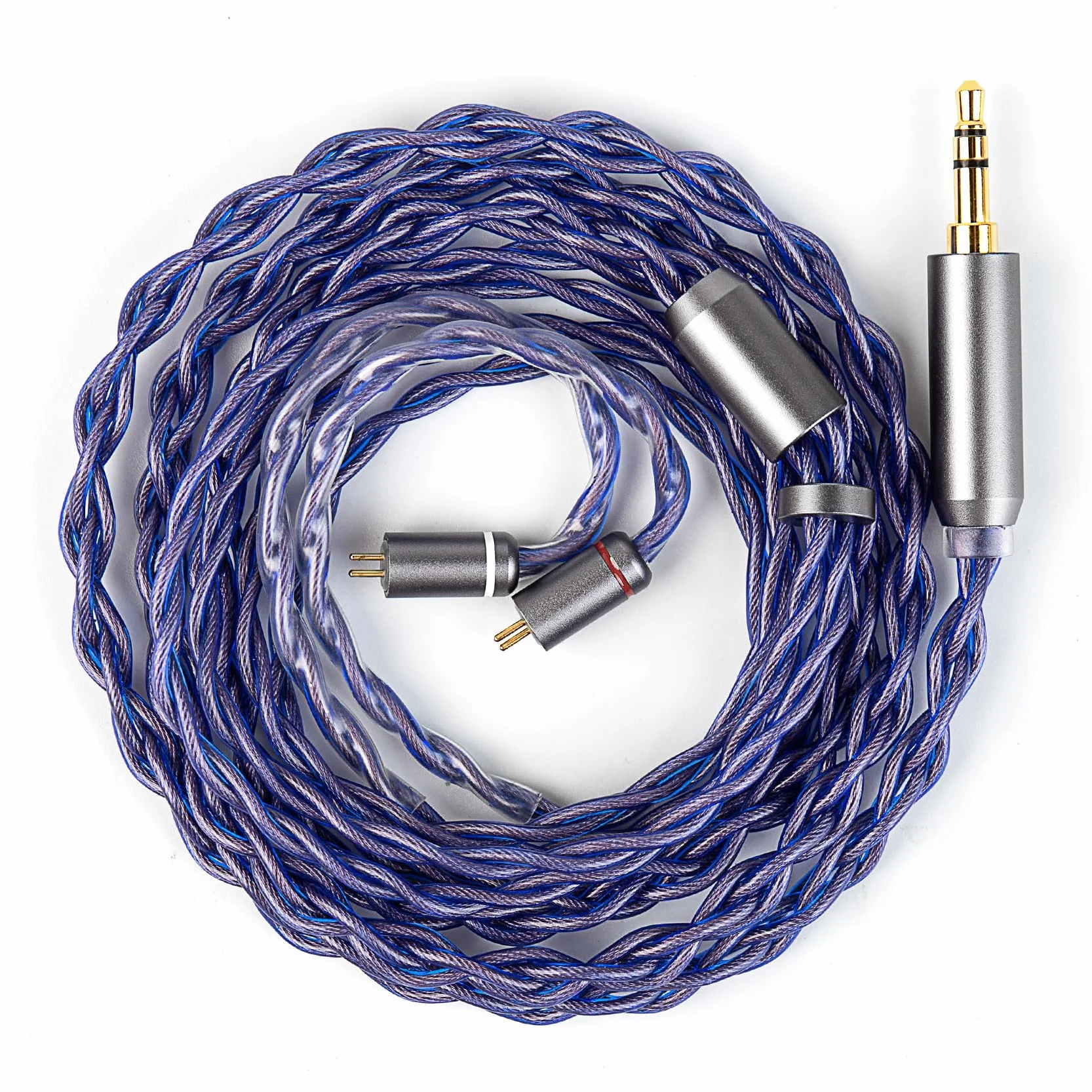KBEAR Neon 2 PIN IEMs kabel 5N beztlenowa miedź HiFi słuchawkowy 3,5 mm 120 cm