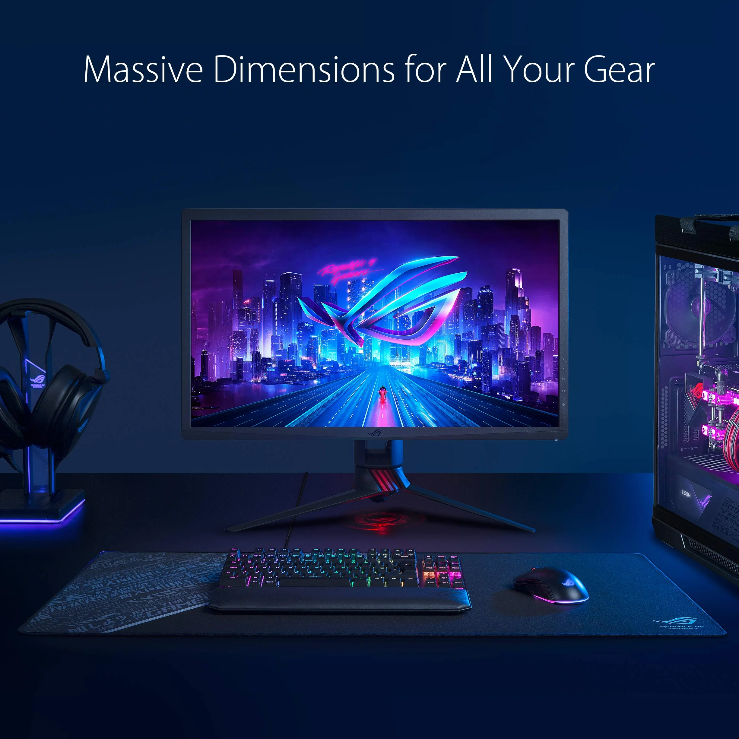 ASUS ROG Sheath BLK LTD Extra-Large Size extended gaming mouse pad with Anti-Fray Stitching, and Non-Slip Base