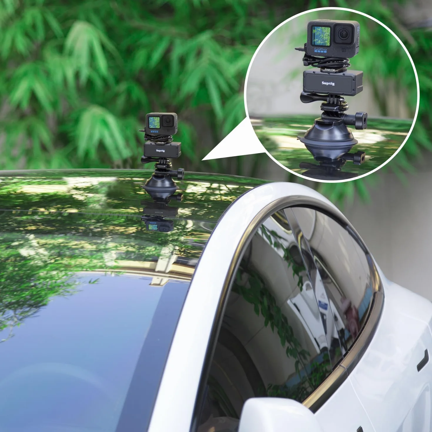 Suptig Przenośna ładowarka, zewnętrzna bateria, kompatybilna z GoPro Hero 13, Hero12, Hero11, Hero10, Hero9, 8, 7, 6, 5, 4, 3, 3+, Hero Session, DJI osmo, Insta 360