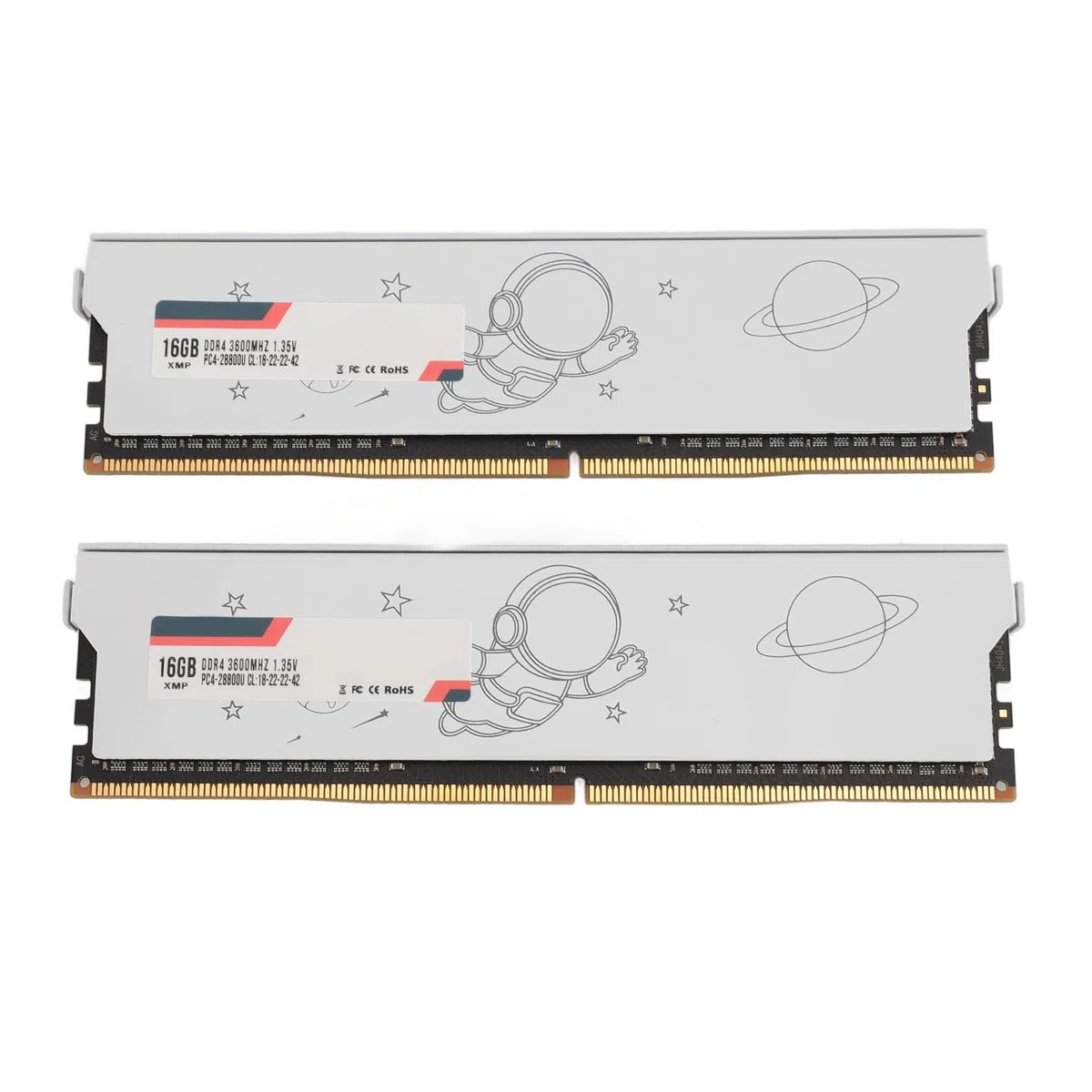 Metalowy moduł Pamięci RAM DDR4 o Dużej Gęstości do Komputerów do Gier, Zwiększenie Prędkości do Przetwarzania Ciężkich zadań (DDR4 3600 MHz 32 GB (2x16 GB))