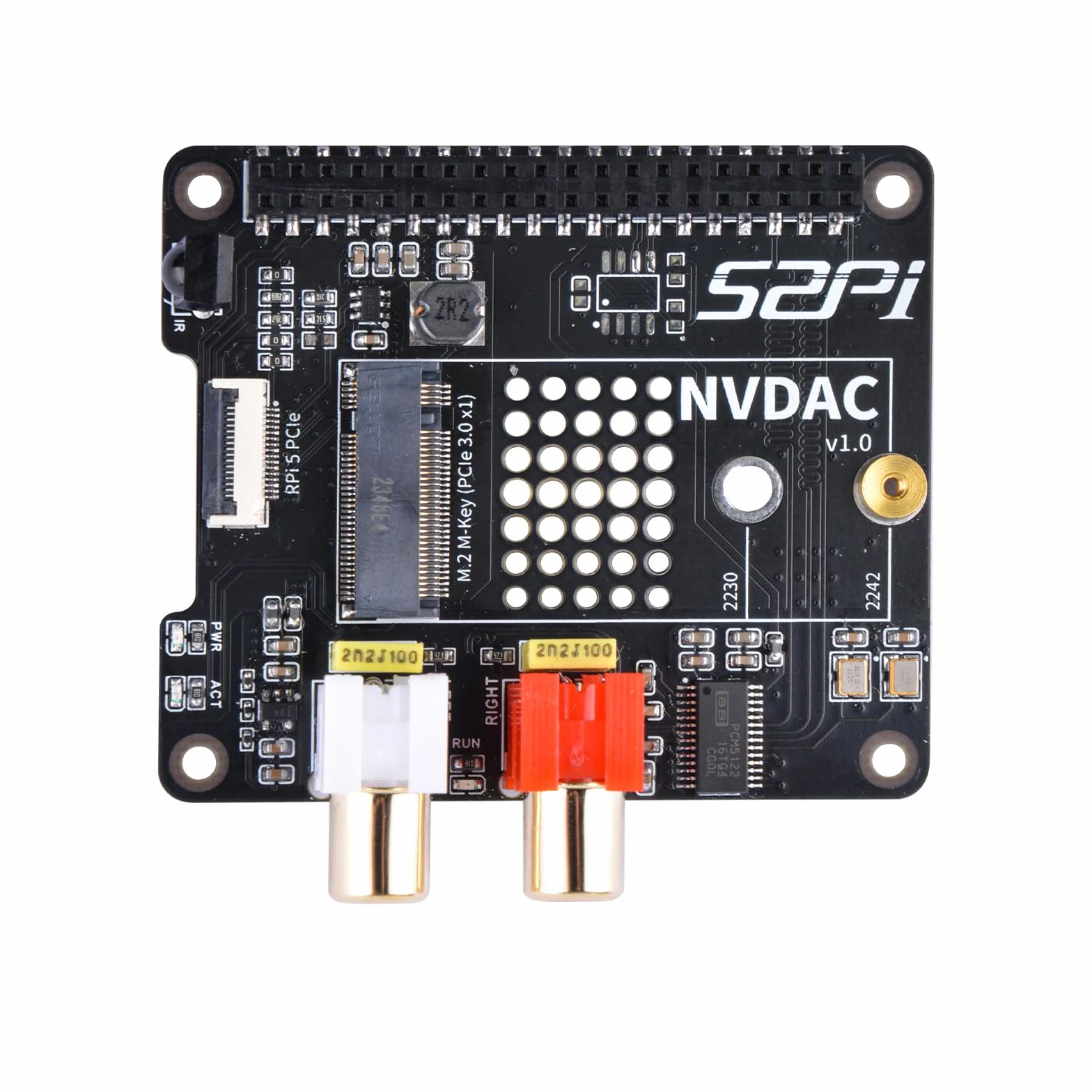 GeeekPi NVDAC PCIe do NVMe SSD Hat i standard DAC+ HiFi DAC dla Raspberry Pi 5