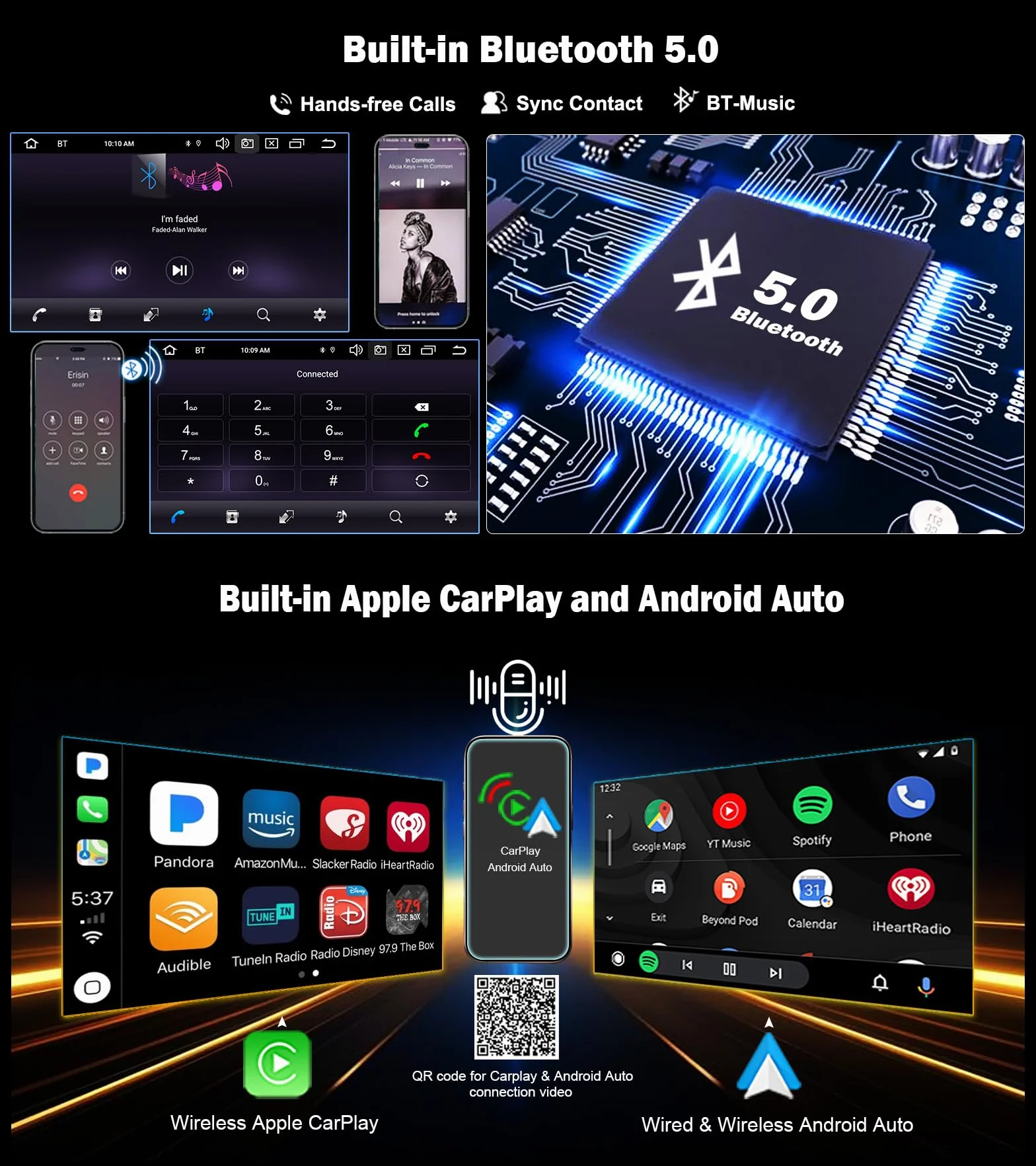 ERISIN 10,25 cala Android 10.0 radio samochodowe do BMW 5ER E39 E53 X5 M5 obsługuje nawigację GPS Carplay Android Auto DSP Bluetooth A2DP DVB-T/T2 WiFi DAB+ 8-rdzeniowy 4GB RAM + 64GB ROM