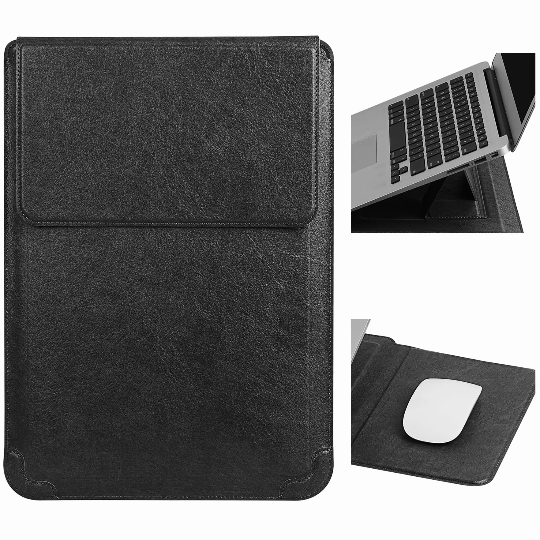 HoYiXi Pokrowiec na laptopa 14" z funkcją stojaka do - kompatybilny z Mac Book Pro 14 2021 / ASUS Vivobook 14 / HP Pavilion X360 / IdeaPad 14 / Acer Huawei Matebook 14" , kompatybilny z 13.3-14" PC