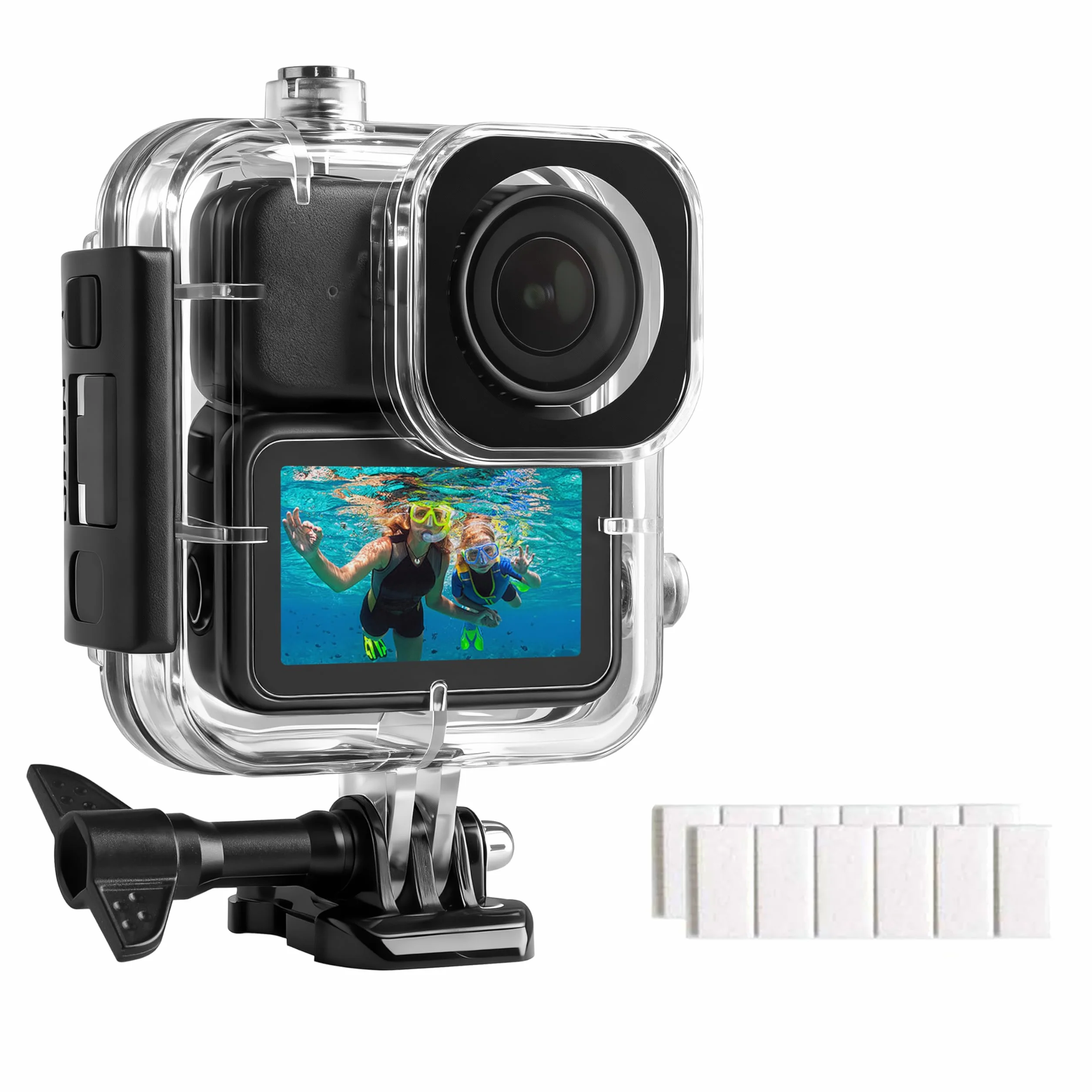FitStill Wodoszczelna obudowa 50 m do DJI Osmo Nano, obudowa do nurkowania głębokiego i pływania, z szybkim zamknięciem, podwodne wkładki zapobiegające zaparowaniu, zestaw akcesoriów DJI osmo Nano