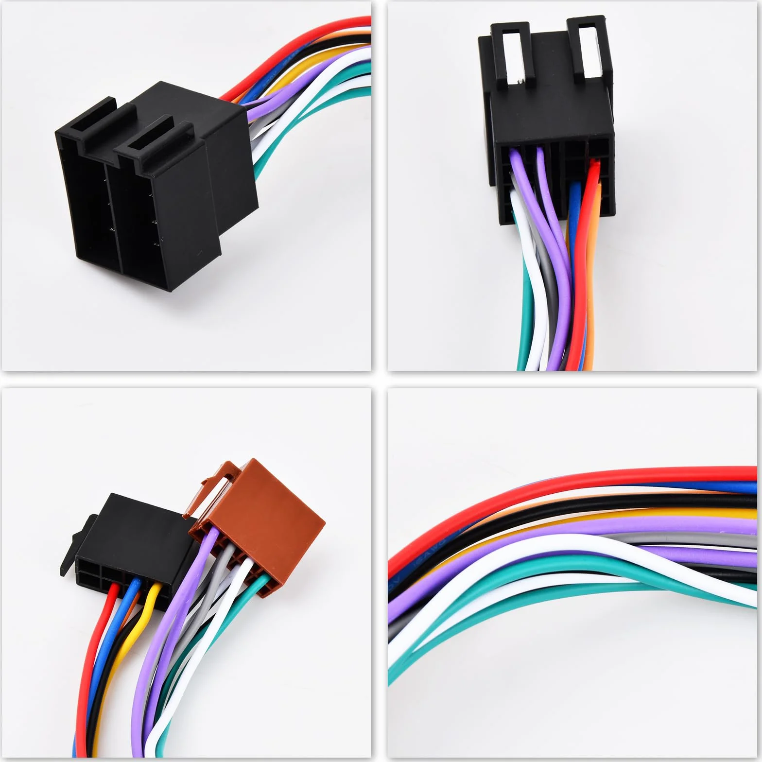 Złącze do radia samochodowego ISO, Abs Adapter uniwersalnego gniazda ISO Standard 16-pinowy
