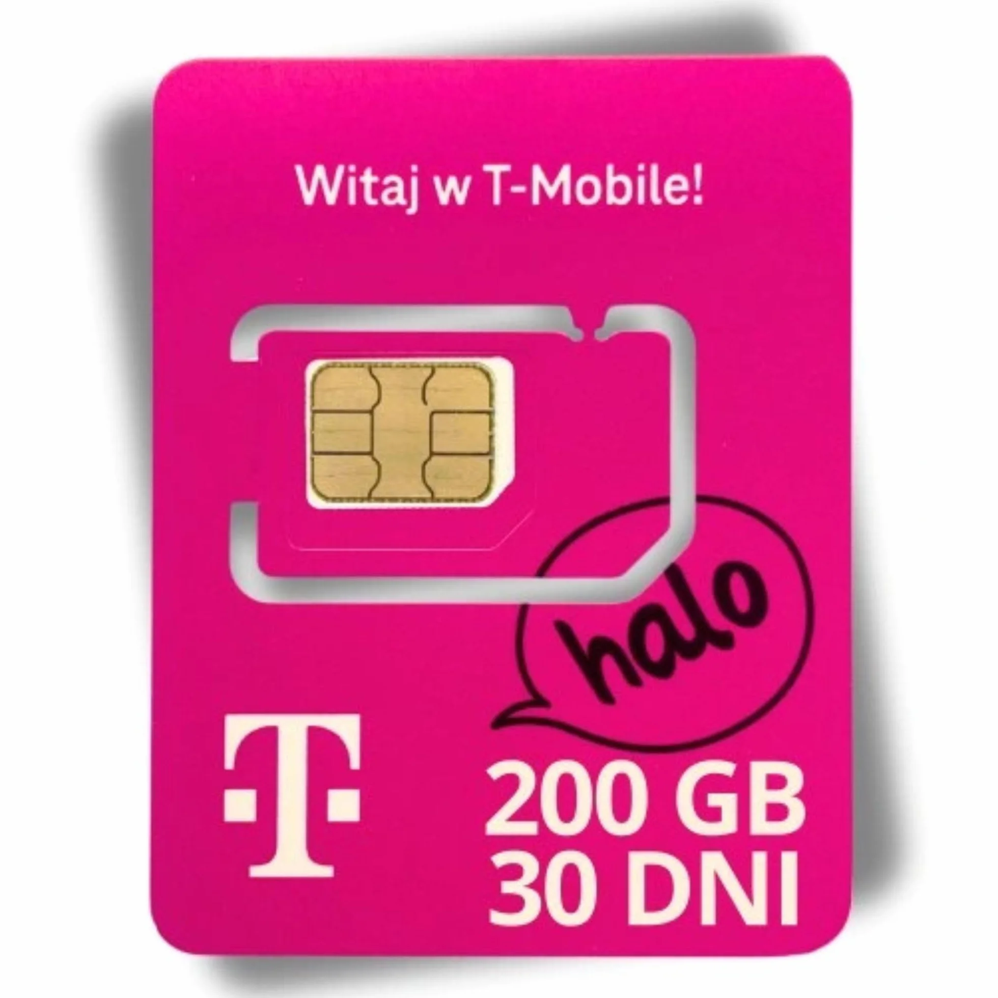 SIM Anonima VIP T-Mobile Polska Plug & Play, gotowa do użycia, do użytku we Włoszech, umowa konsumencka. Idealna do rejestracji i odbioru OTP