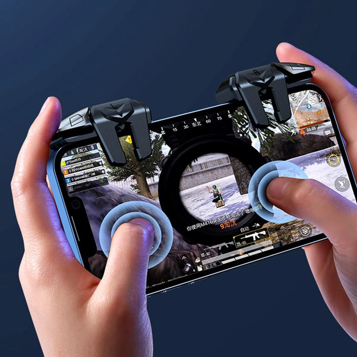 Leling 10 sztuk – ergonomiczny wyzwalacz, minimalne opó?nienia | Kontroler do gier do telefonu Plug and , zapobiega skomplikowanej obs?udze, mobilny kontroler Sensitive Shoot Aim [video game]