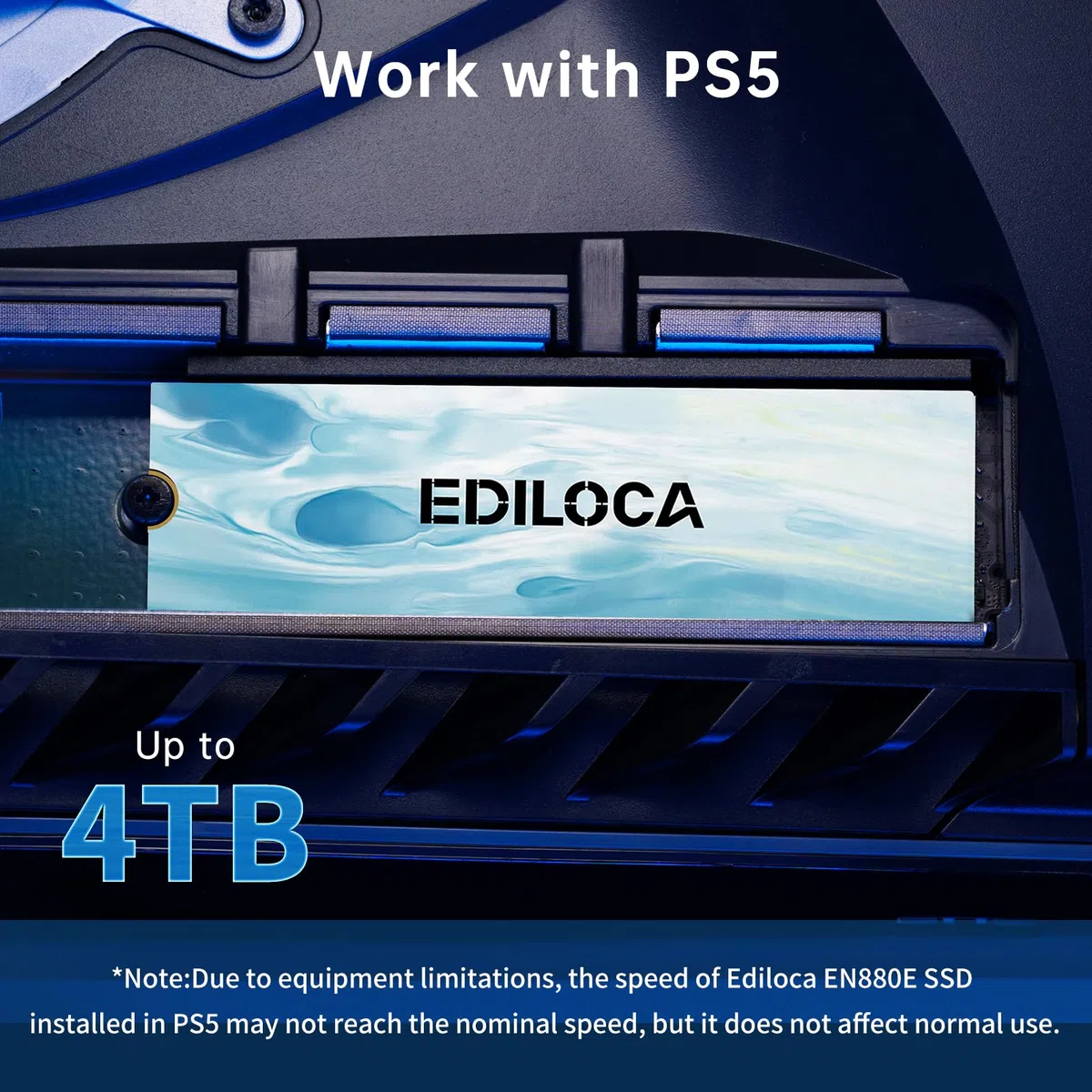 Ediloca EN880E M.2 SSD 500 GB NVMe SSD M2 2280 PCIe Gen 4x4, odczyt do 6300 MB/s, wewnętrzny dysk półprzewodnikowy do laptopa stacjonarnego