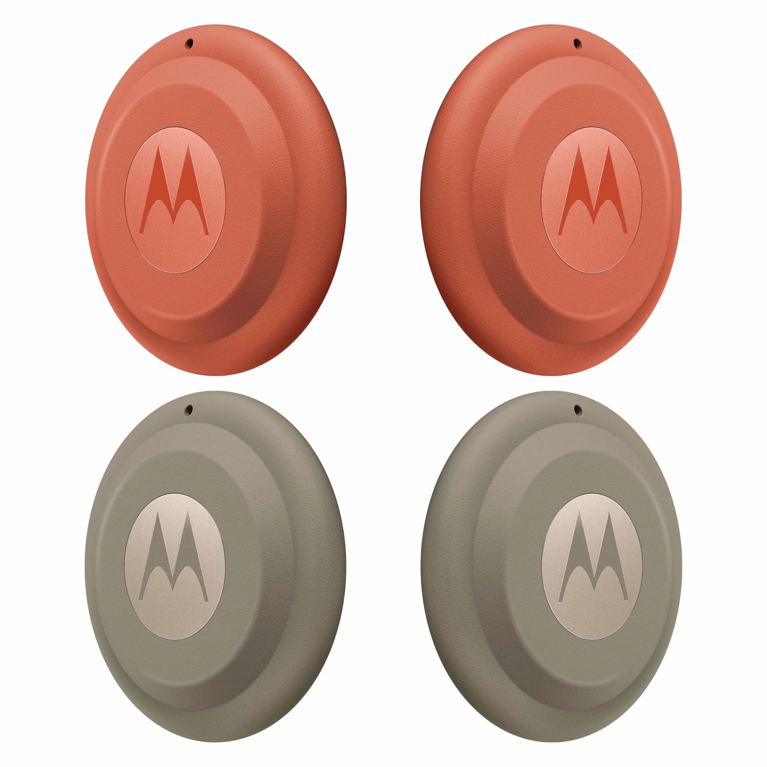 Motorola Moto Tag 2 (4-Pack), Android Tracker, Bluetooth Channel Sounding + UWB, ochrona IP68, długa żywotność baterii, Pantone Arabesque i Laurel Oak