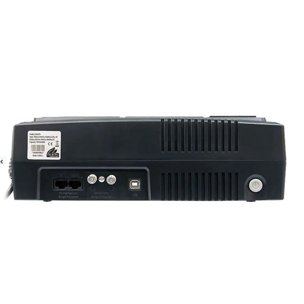 Phasak PH 9475 - Zasilacz bezprzerwowy (750 VA, IEC 320-C14, RJ 45, USB, SCHUKO)