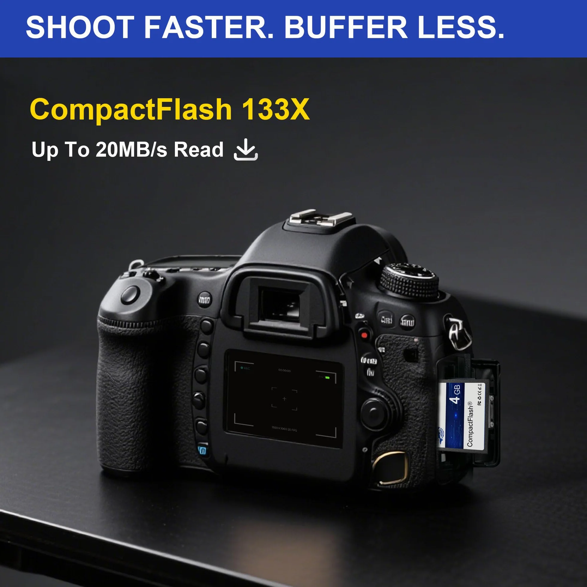Dogfish Compact Flash karta pamięci 4 GB 133X CF do profesjonalnej fotografii i starych lustrzanek cyfrowych
