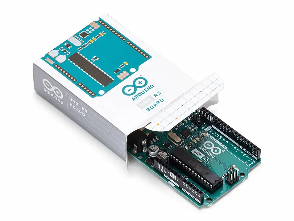Arduino Uno REV3 [A000066] – mikrokontroler ATmega328P, 16MHz, 14 pinów cyfrowych I/O, 6 wejść analogowych, 32KB Flash, łączność USB, kompatybilny z Arduino IDE do projektów DIY i prototypowania