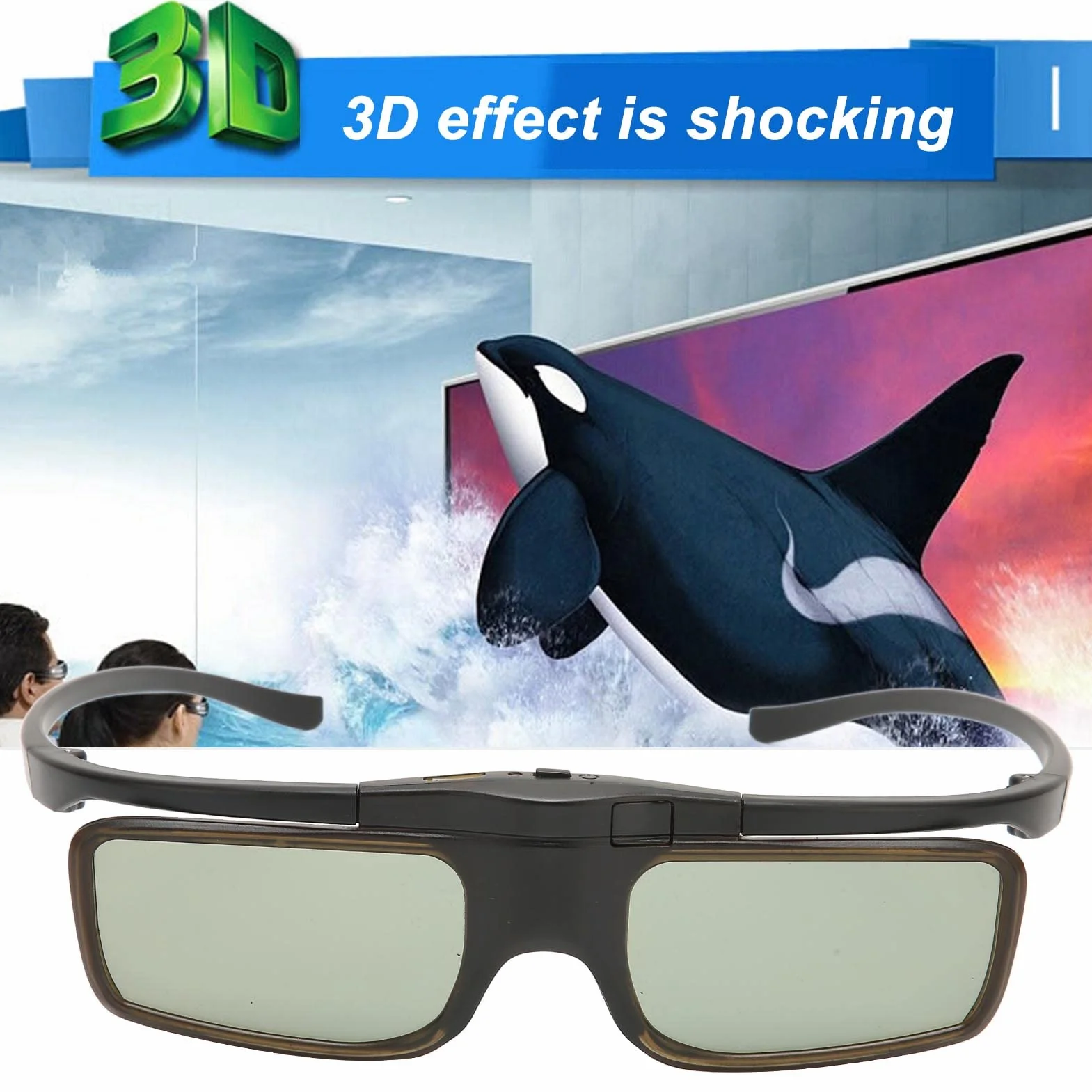 Okulary 3D DLP Aktywna Migawka 144 Hz WX60 do Projektorów DLP Link XGIMI BenQ