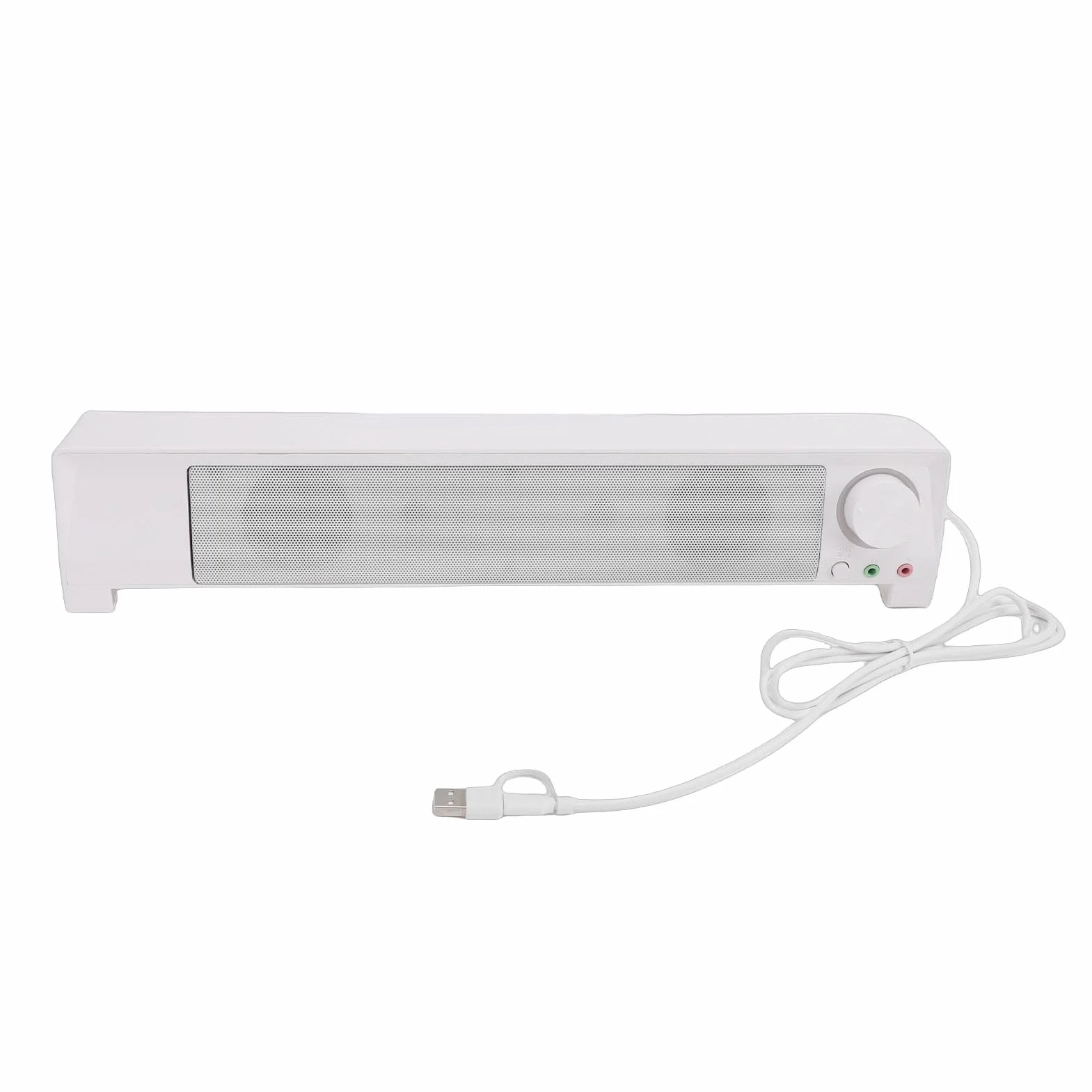 Dilwe Soundbar do Komputera, materiał ABS, Czysty Dźwięk z Basem, Wejście USB do Komputera Stacjonarnego i Gier