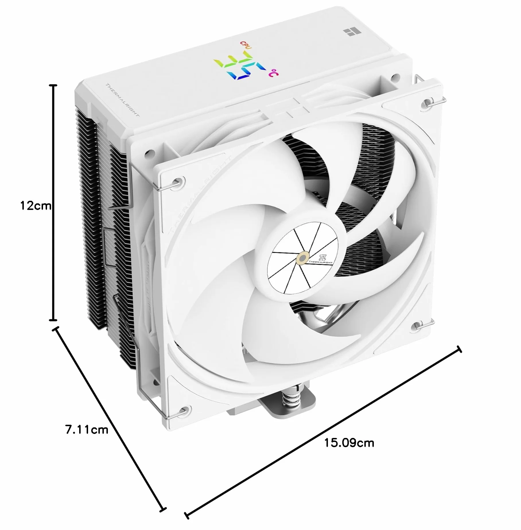 Thermalright TR AX120R cyfrowy biały chłodnica procesora AMD Intel