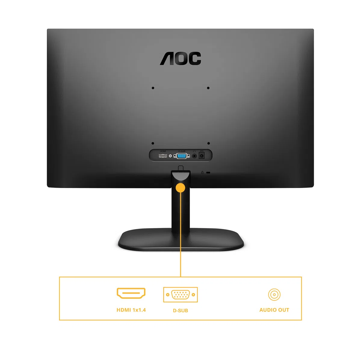 AOC 22B2H 21.5 Cali, Monitor, Czarny