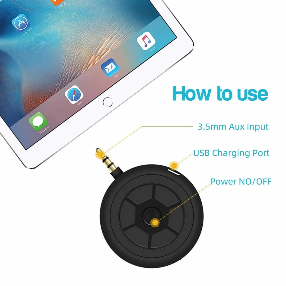 Mini przenośny głośnik, 3 W głośnik liniowy do telefonu komórkowego z interfejsem audio AUX 3,5 mm do smartfona/tabletu/komputera