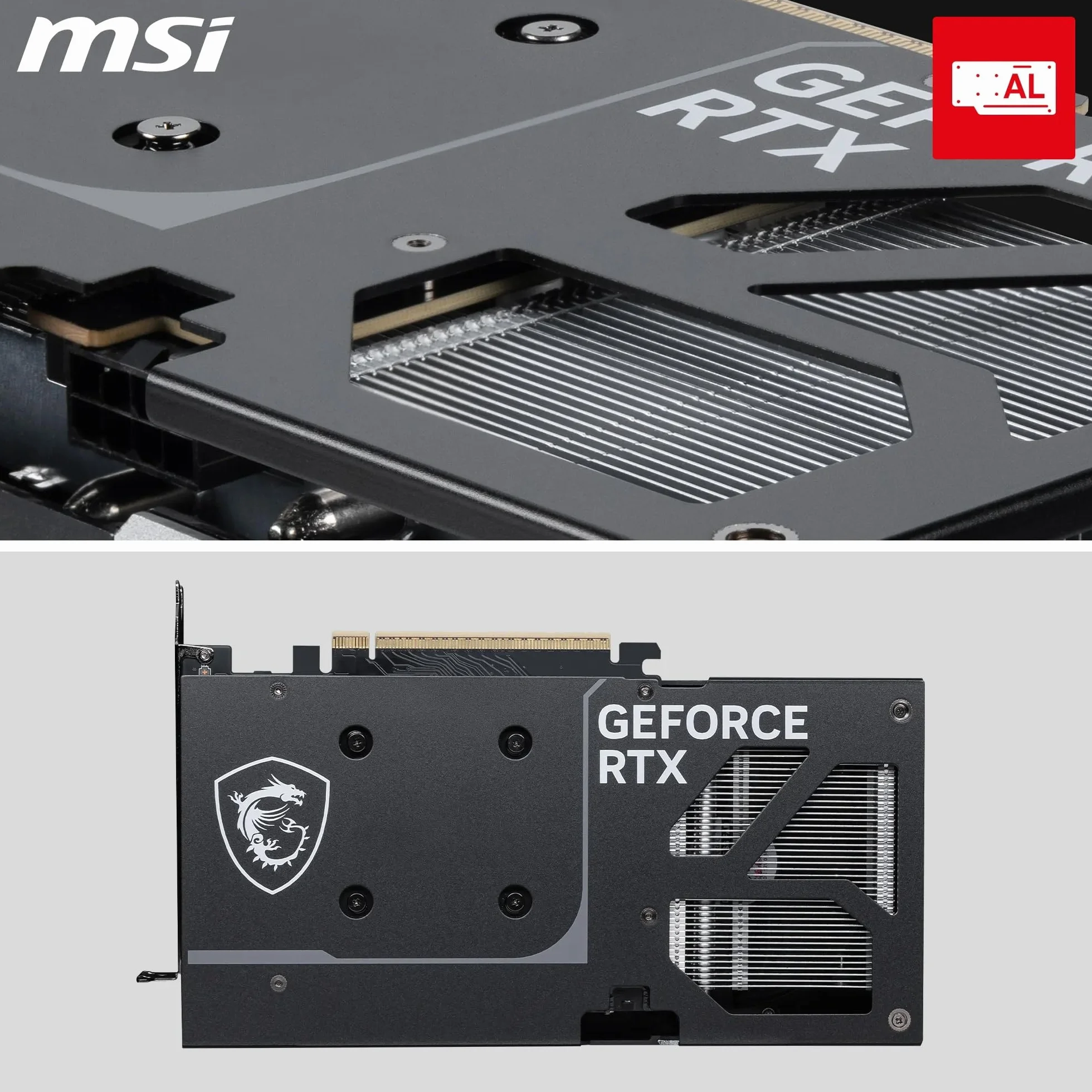 MSI Karta graficzna GeForce RTX 5060 Ti 16G VENTUS 2X OC PLUS - GPU RTX 5060 Ti, 16 GB GDDR7 (28 Gb/s/128-bit), PCIe 5.0 - podwójny wentylator konstrukcja termiczna (2 x wentylator STORMFORCE) - HDMI