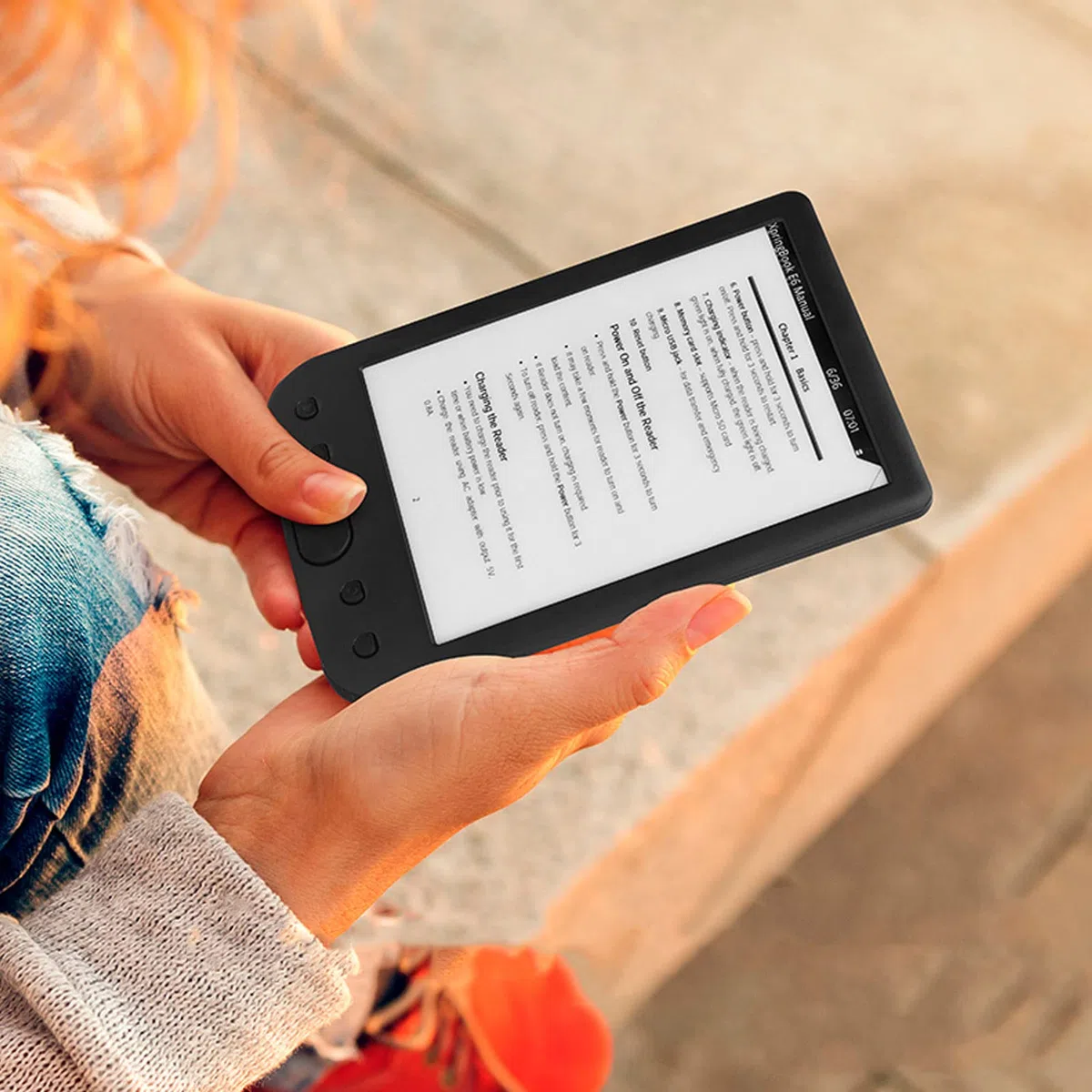 Ereader, 6-calowy Ekran Atramentowy 800x600 HD Czytnik E, Czytnik E-booków z ochroną Oczu z folią ochronną, pamięć 8 GB, Długa żywotność Baterii