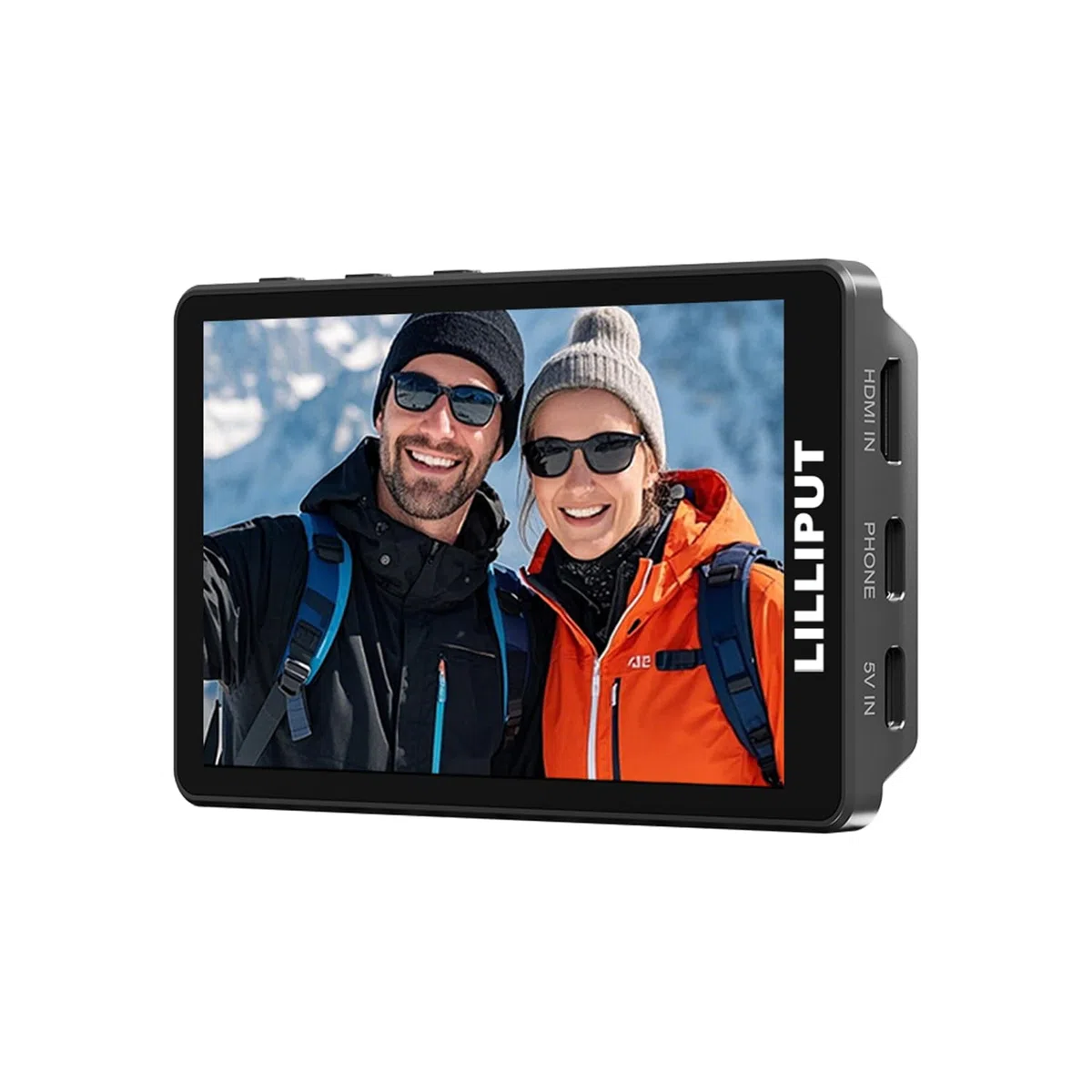 LILLIPUT V4 Telefon-Vlog-Selfie-Monitorbildschirm – 3,97-calowy zewnętrzny monitor z kamerą dla iPhone i Android z wejściem HDMI i Typ-C, podwójne zasilanie, uchwyt magnetyczny, obrót i odbicie