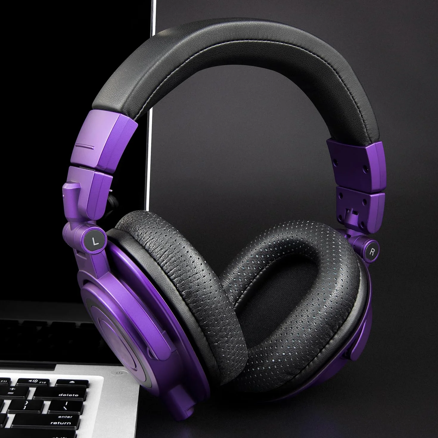 SOULWIT Wymienne nauszniki ze skóry jagnięcej do Audio Technica ATH M50X