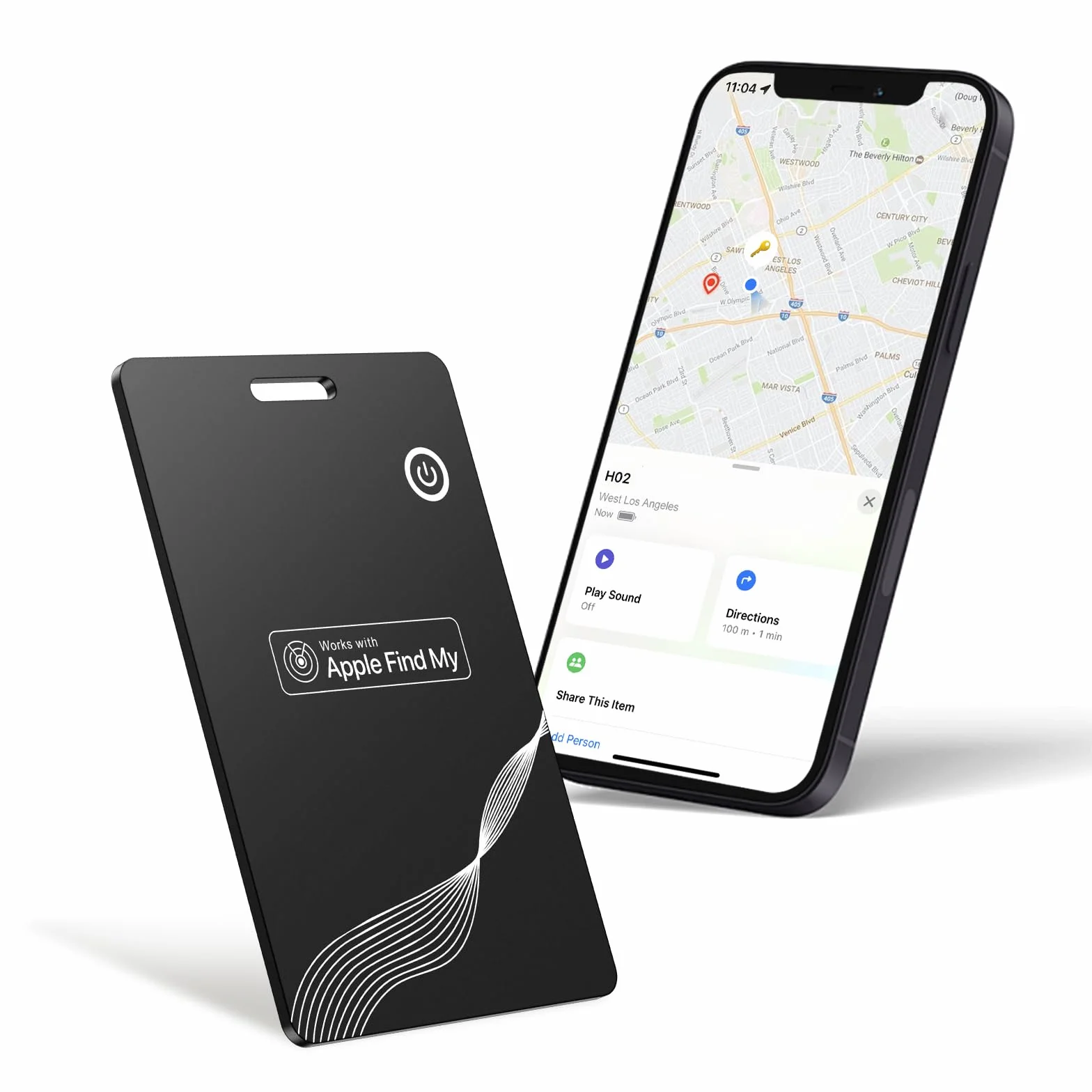 Karta Wallet Tracker bezprzewodowy lokalizator portfela Apple Find My cienki GPS Item Tracker do kluczy