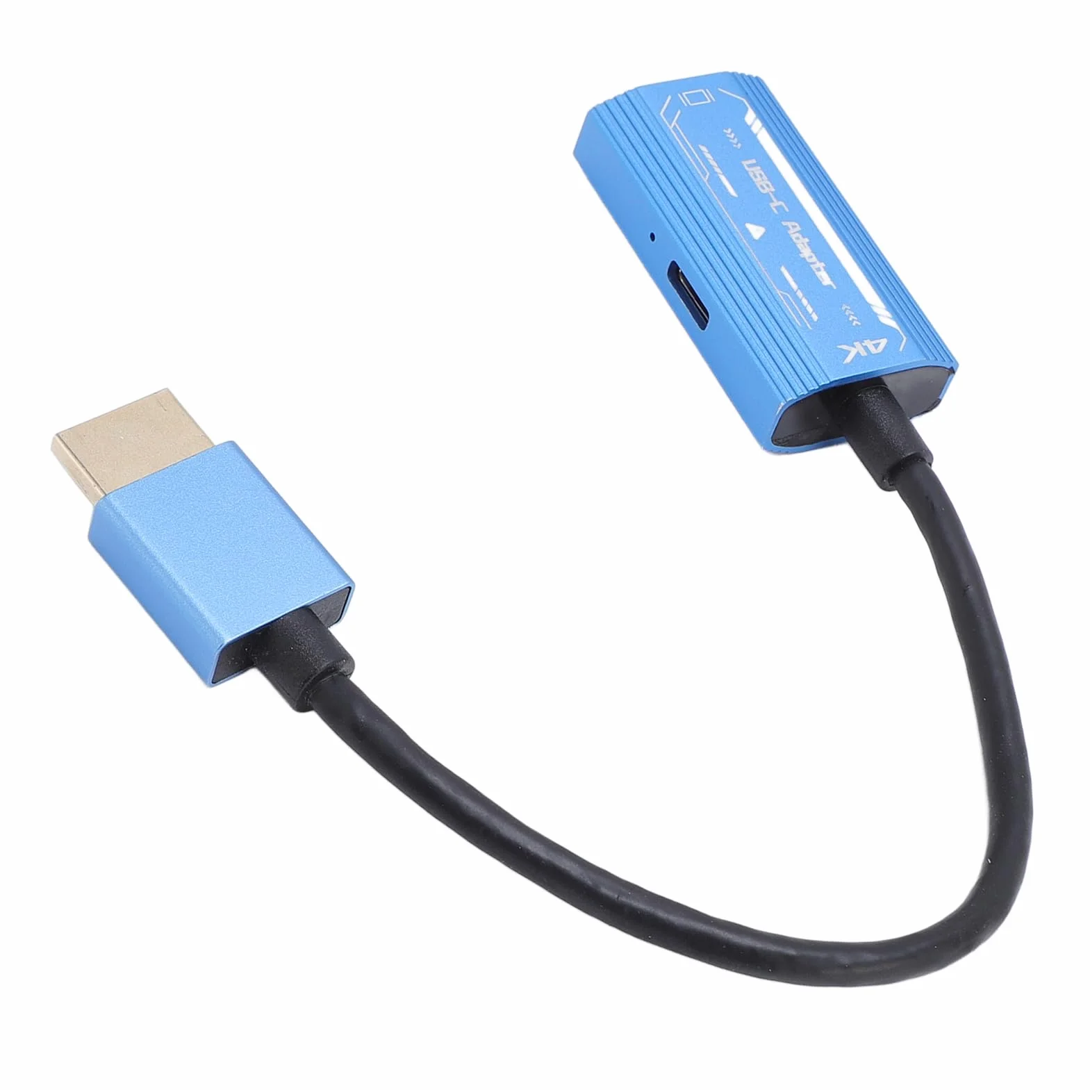 HDMI do Adaptera USB C 4K 60Hz PD 100W dla Okularów AR, Laptopa, Projektory USB C, Plug and Play Glaw Aluminium Dwukierunkowy Konwerter