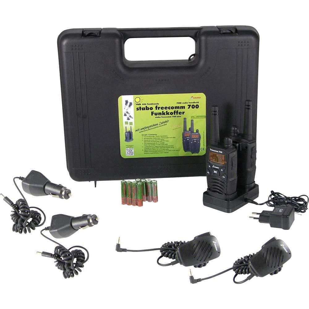 Stabo Elektronik 700B - Walizka Radiowa, 500 mW/600 mAh, Czarny