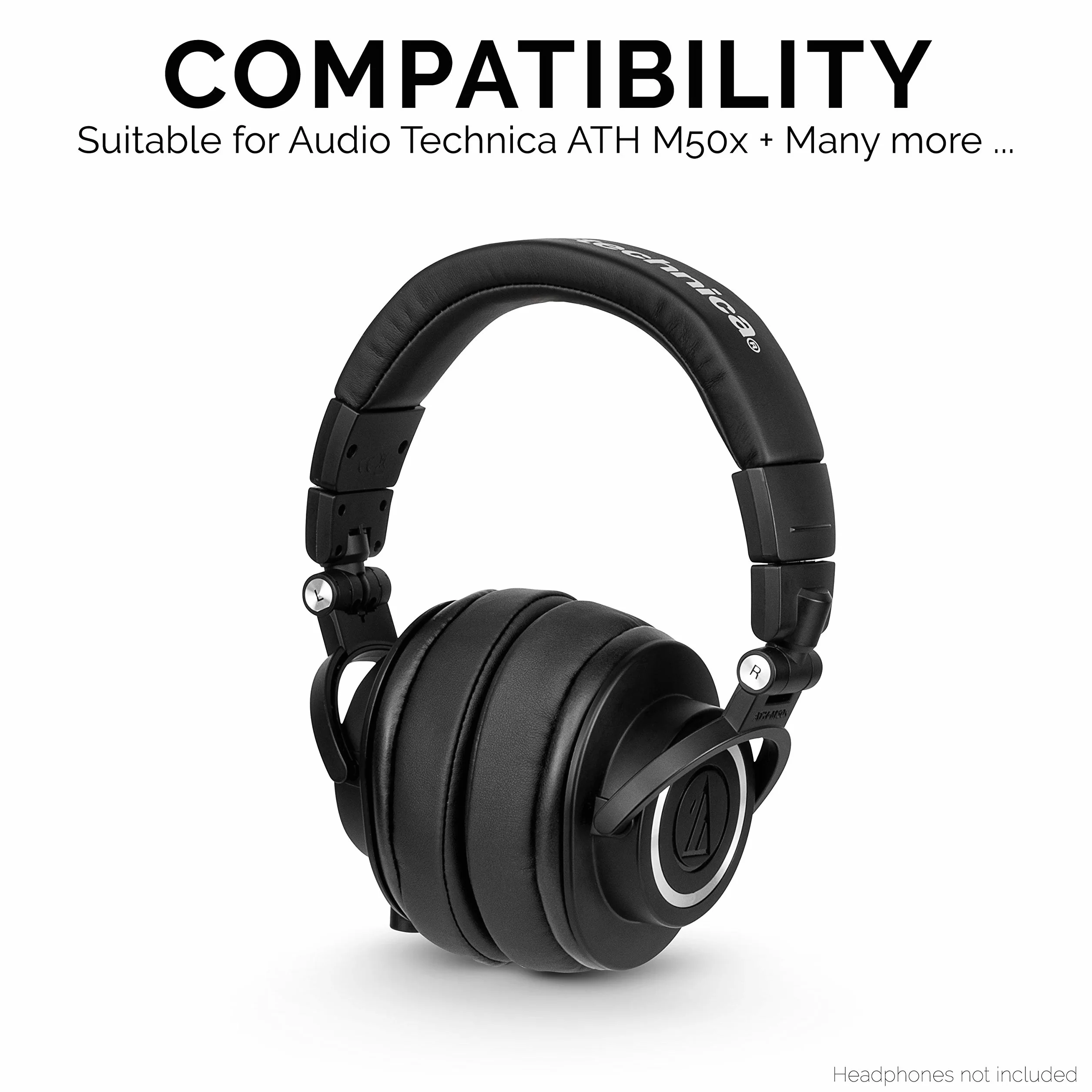Brainwavz Nauszniki zamienne z pianki pamięciowej do ATH M50X, M40X, M30X, HyperX, SHURE, AKG