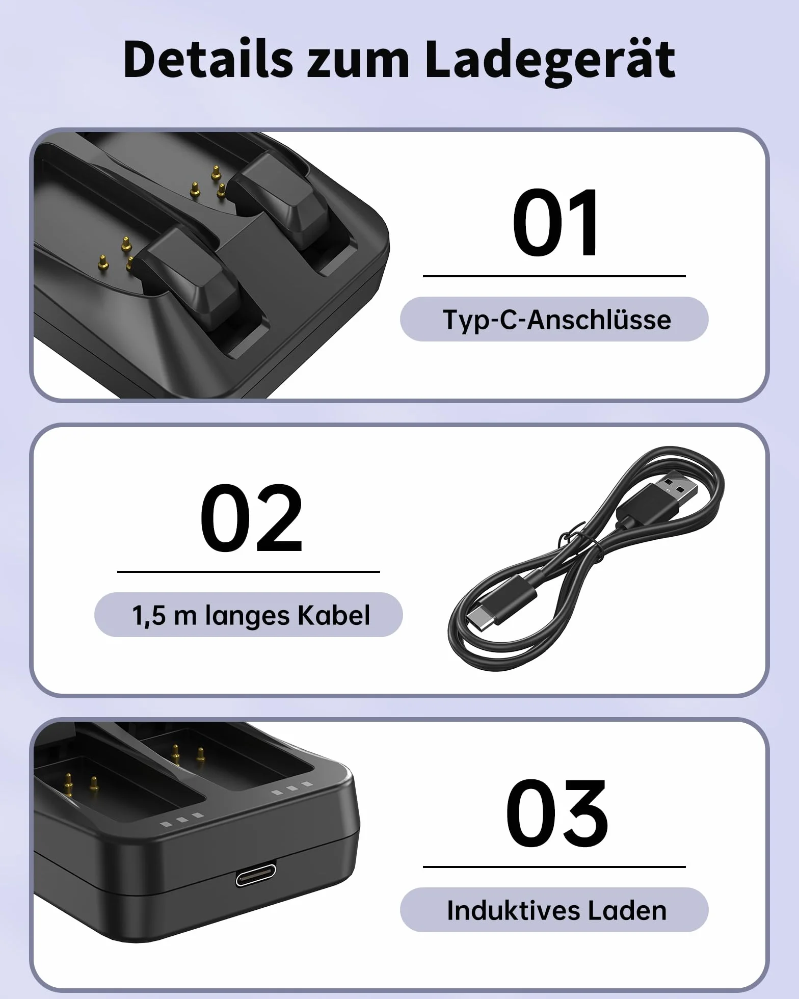 Ładowarka z dwoma portami kompatybilna z akumulatorem SRAM AXS/eTap Red Force Rival GX Eagle, szybka ładowarka USB-C do podwójnych akumulatorów z kablem USB-C