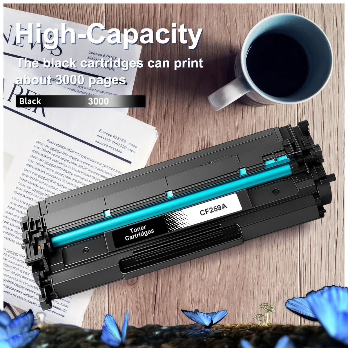 LOSMANN Toner 59A z chipem kompatybilny z HP CF259A CF259X 59X do HP Laserjet Pro MFP M428DW Toner MFP M404DW M406 M304 M428FDN M404N M304N M304DN M304DN M428 M404 M430 (1 czarny)
