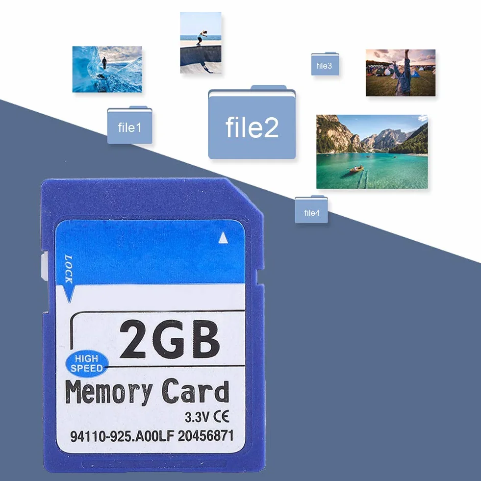 Elitarna Karta Pamięci Profesjonalnej, Karta Pamięci o Wysokiej Prędkości dla Pro Mp3 MP4 Camera SLR Machine do zdjęć Pliki Muzyczne Przechowywanie (2G)