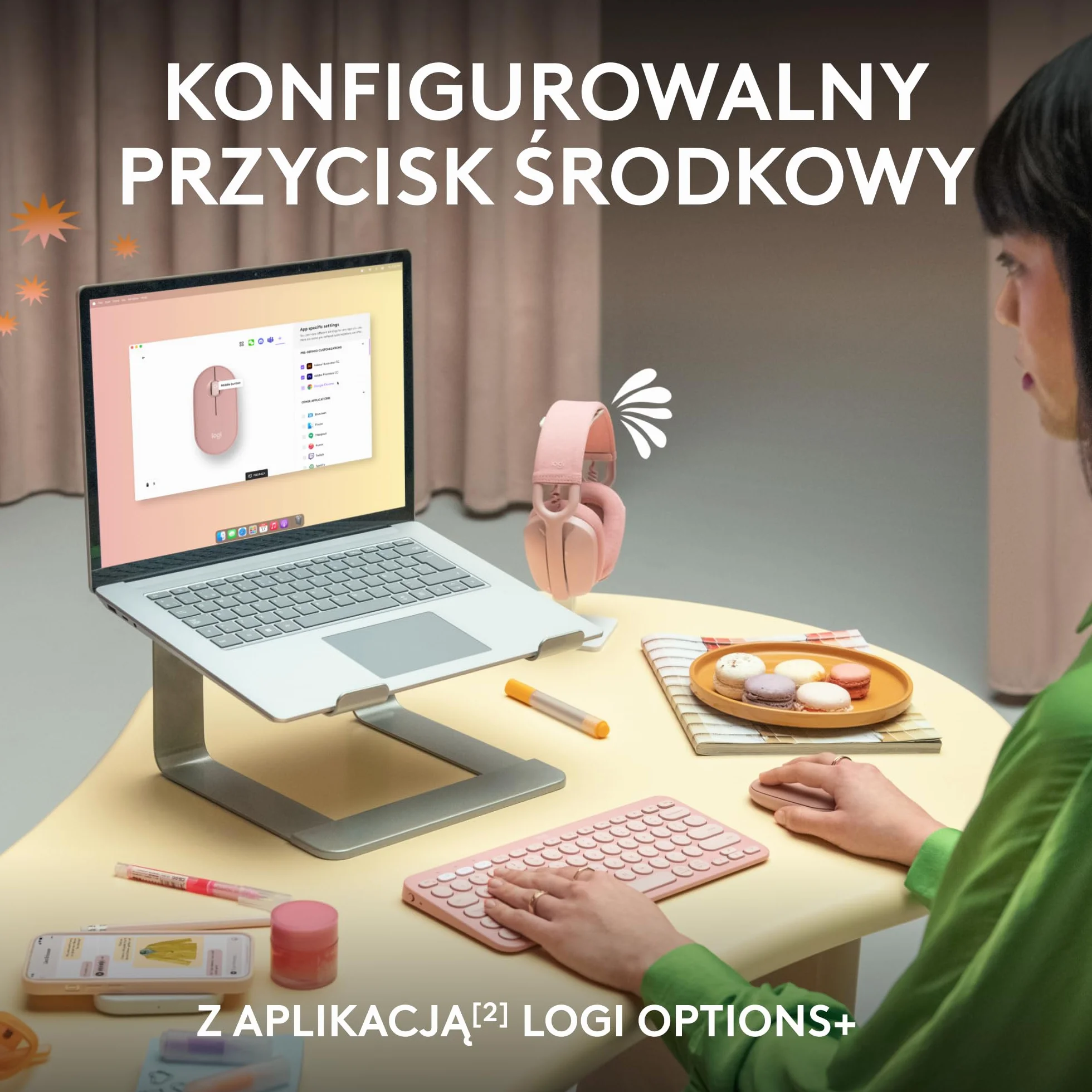Logitech Pebble 2 M350s Bezprzewodowa Mysz Bluetooth Smukła Lekka Grafit