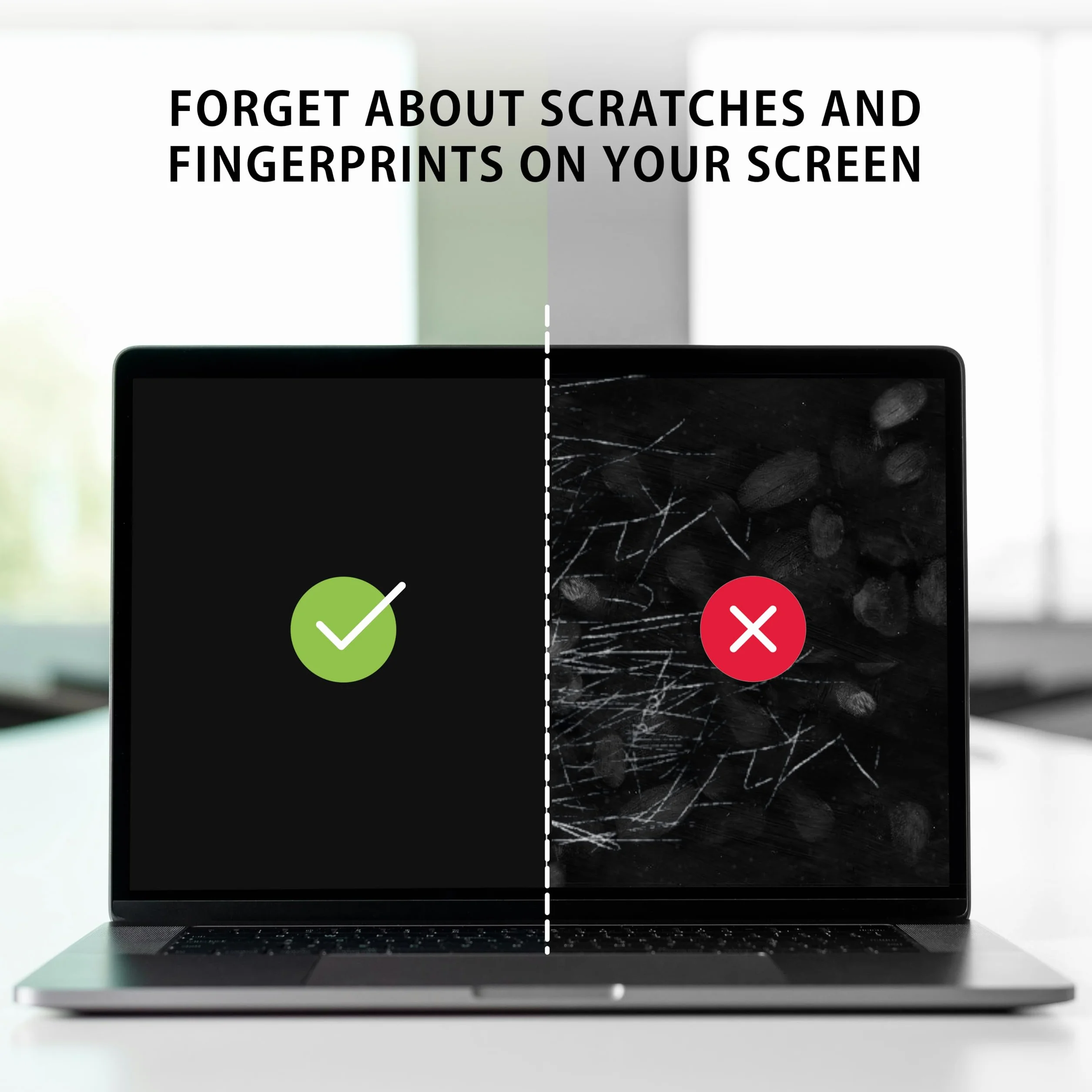 MyGadget Folia [przezroczysta] kompatybilna z Apple MacBook Air 15,3 cala [ model A2941-2023 M2 | A3114-2024 M3 ] ochrona wyświetlacza - folia ochronna na ekran - przezroczysta