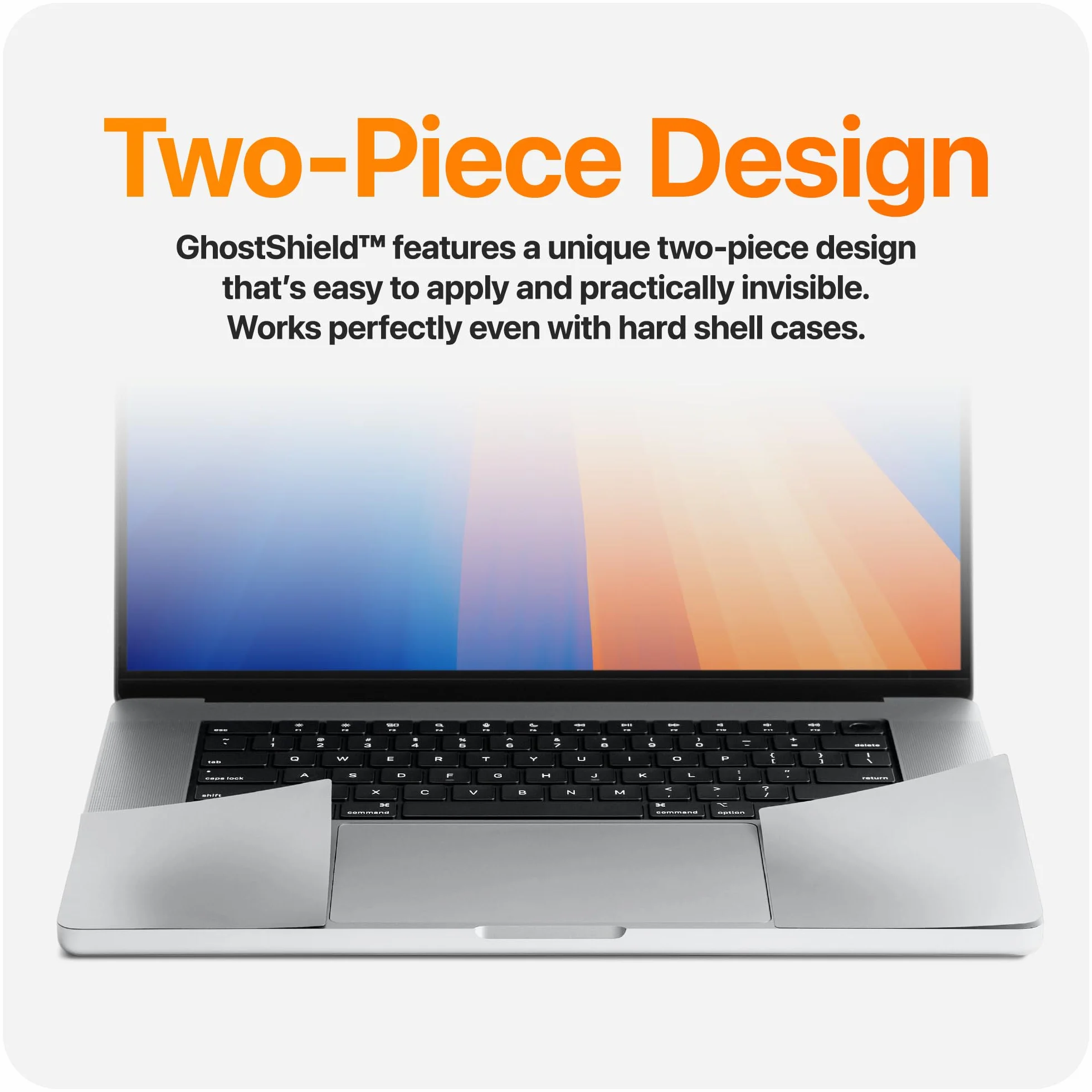 UPPERCASE Zestaw ochraniaczy na nadgarstki do MacBook Pro 16" (2021+) srebrny