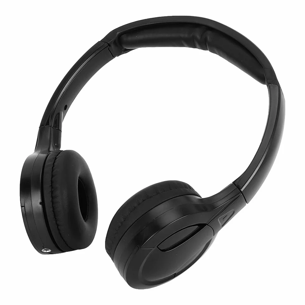 Keenso Samochodowe słuchawki bezprzewodowe, bezprzewodowe słuchawki stereo na podczerwień, 2-kanałowe, do zagłówków samochodowych, DVD, akcesoria elektroniczne