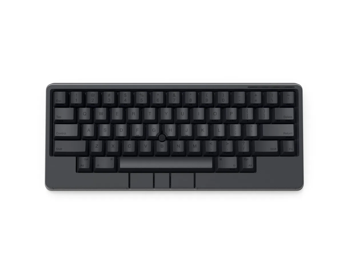 HHKB - Klawiatura Happy Hacking Keyboard Studio (Bezprzewodowa, Bluetooth, Przewodowa, USB-C, Cicha, Mac, Windows, Snow (Czysta biel), Drukowane nakładki klawiszy (CHARCOAL/CZARNY))