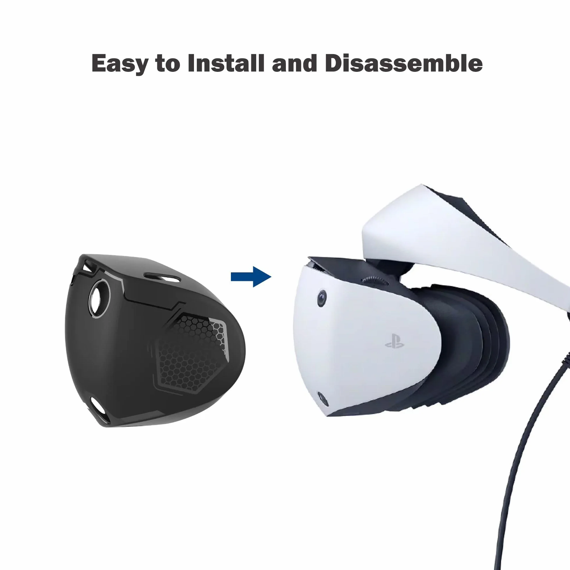Silikonowy zestaw ochronny do PS VR2 - etui, osłona obiektywu, podkładki antypoślizgowe