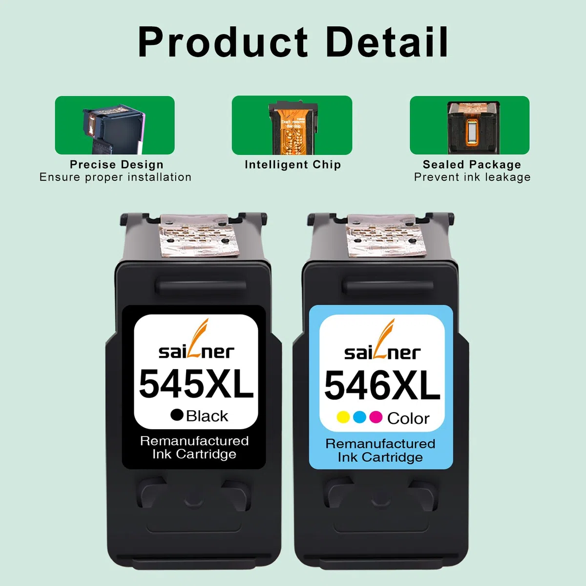 Sailner PG-545XL CL-546XL zamienna kasetka z atramentem dla Canon 545 i 546 dla Pixma TS3350 MX495 TS3150 TS3151 TS3351 MG2550S MG2555S MG3050 MG2950 MG3051 MG2450 MG2450 MG2500 0 TR4550 TR4551