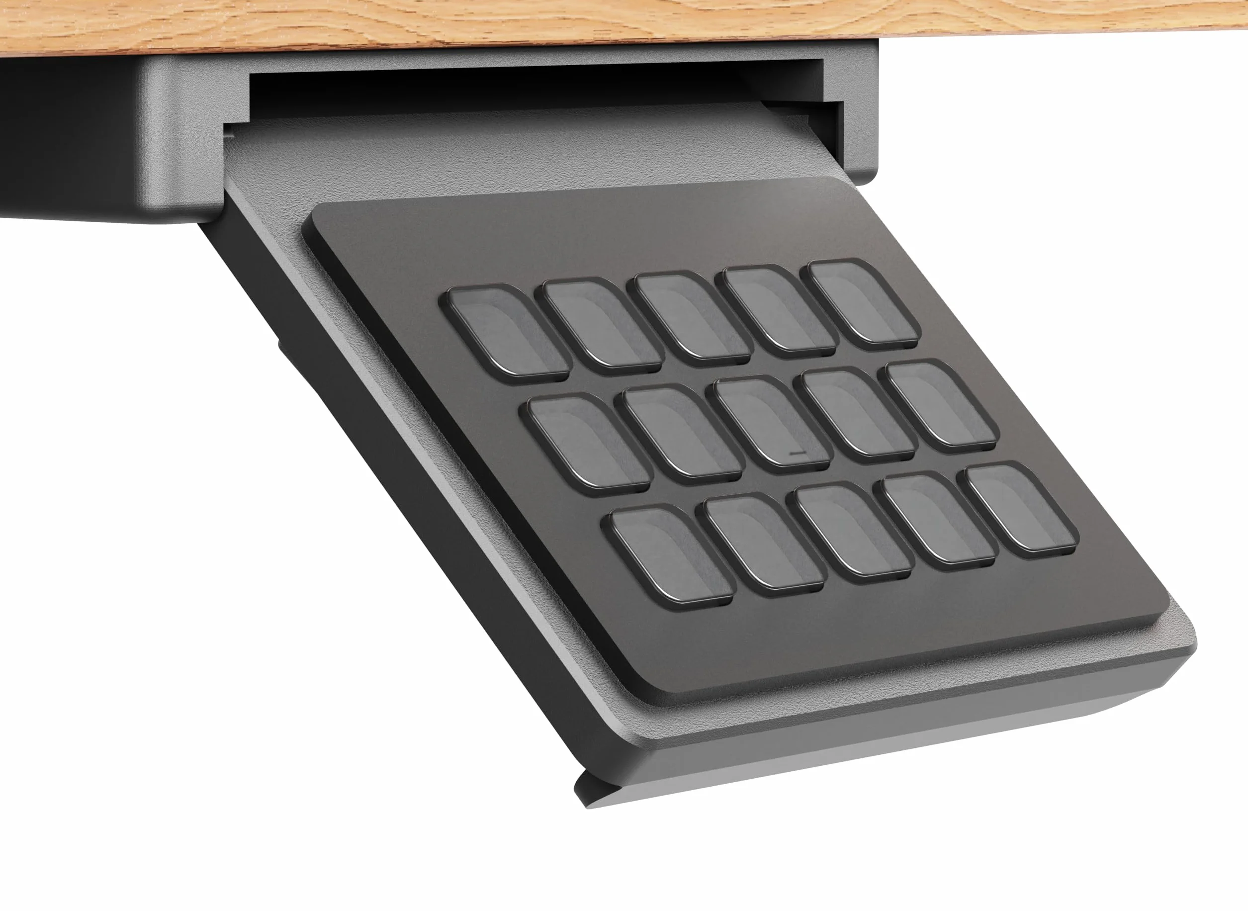 Regulowany uchwyt pod biurko do Stream Deck MK1/MK2, oszczędność miejsca, schludne biurko, szybki montaż z dwustronną taśmą i śrubami, kompatybilny z Elgato