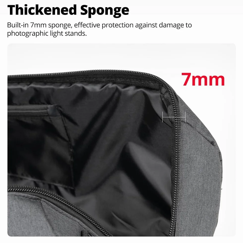 AMBITFUL Widened Version Tripod Carrying Case Bag 70CM / 27.5inch for Light Stands,Boom Stand,Umbrella and Tripod Photography Accessories(70cm/27.5in) x (Φ18cm/7in)
